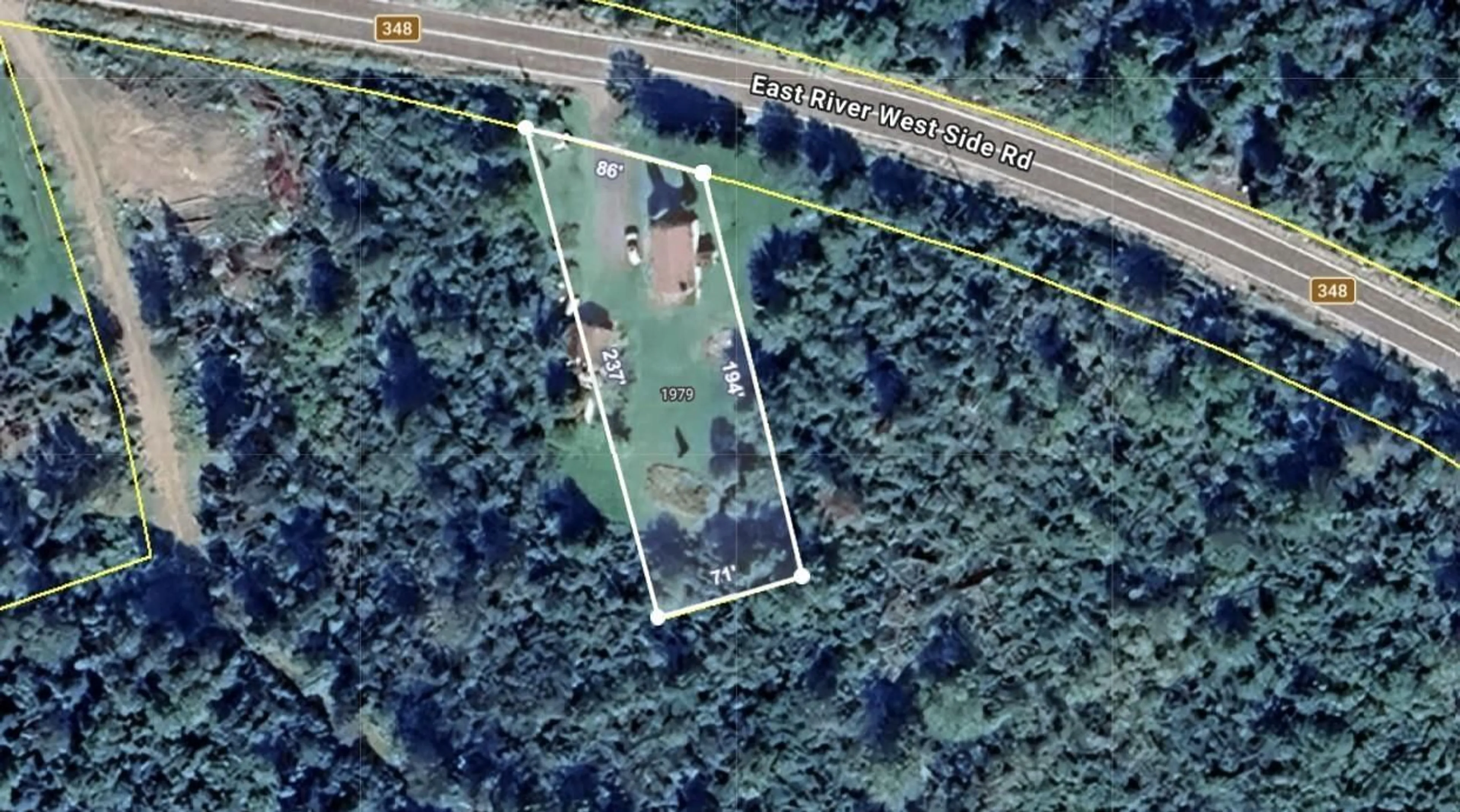 A pic from outside/outdoor area/front of a property/back of a property/a pic from drone, street for 1979 East River West Side Rd, Sunnybrae Nova Scotia B0K 1B0