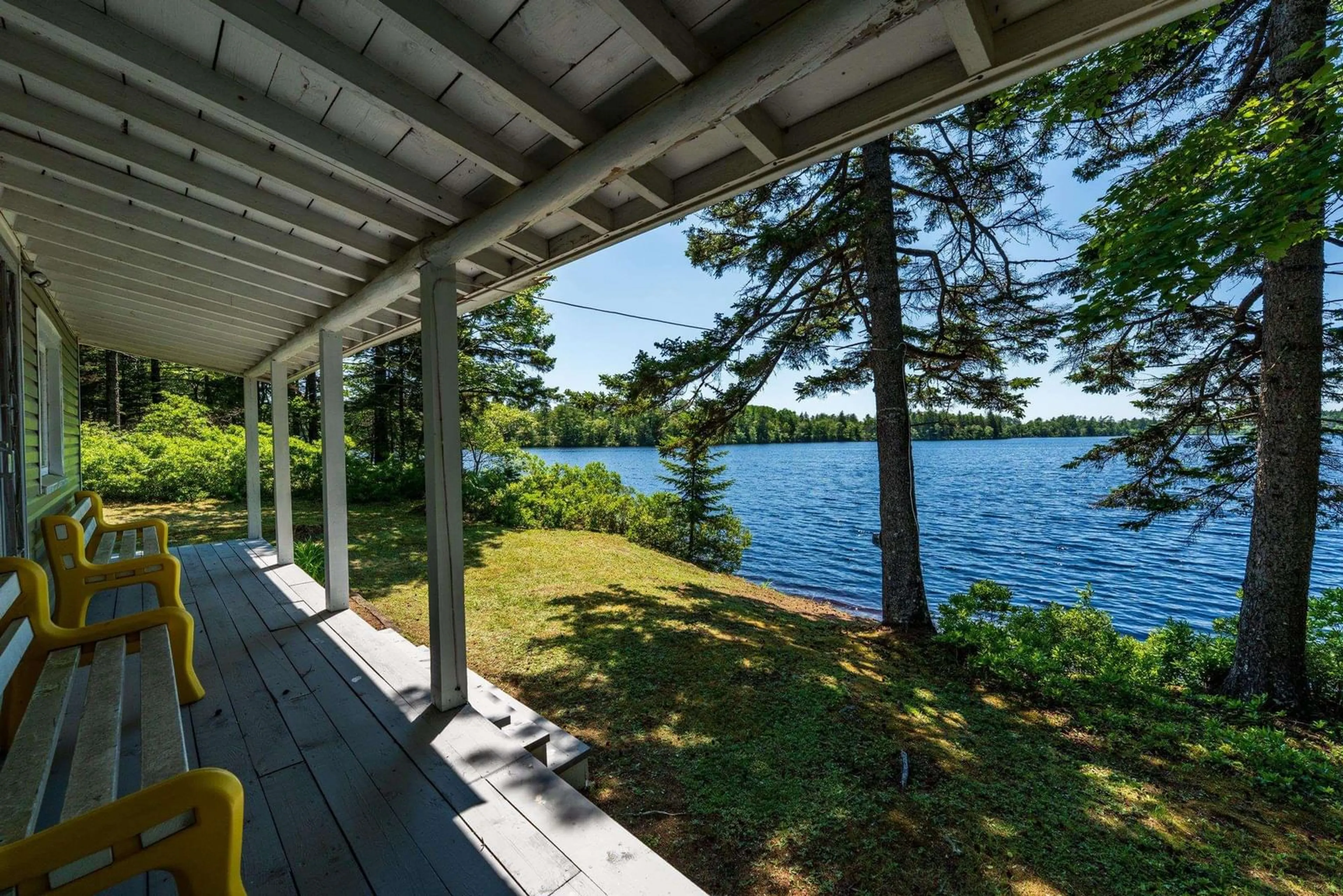 Patio, water/lake/river/ocean view for 39 Boarsback Lake Road, Briar Lake Nova Scotia B5A 5R1