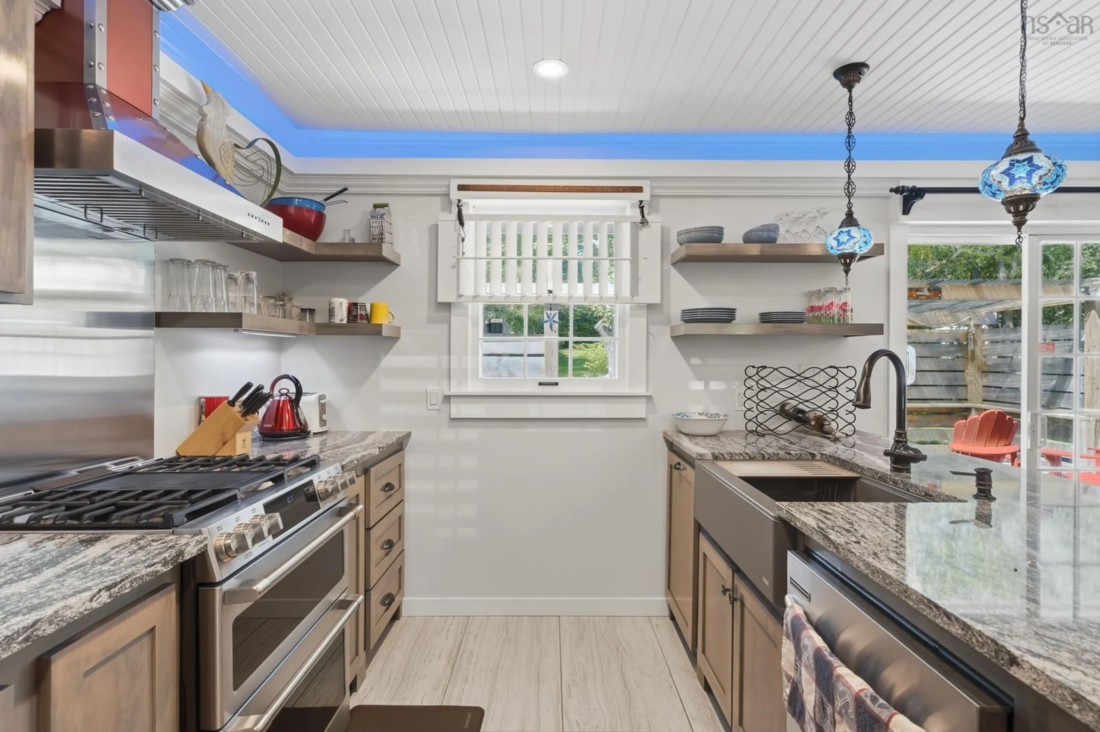 Open concept kitchen, ceramic/tile floor for 87 Prince St, Chester Nova Scotia B0J 1J0