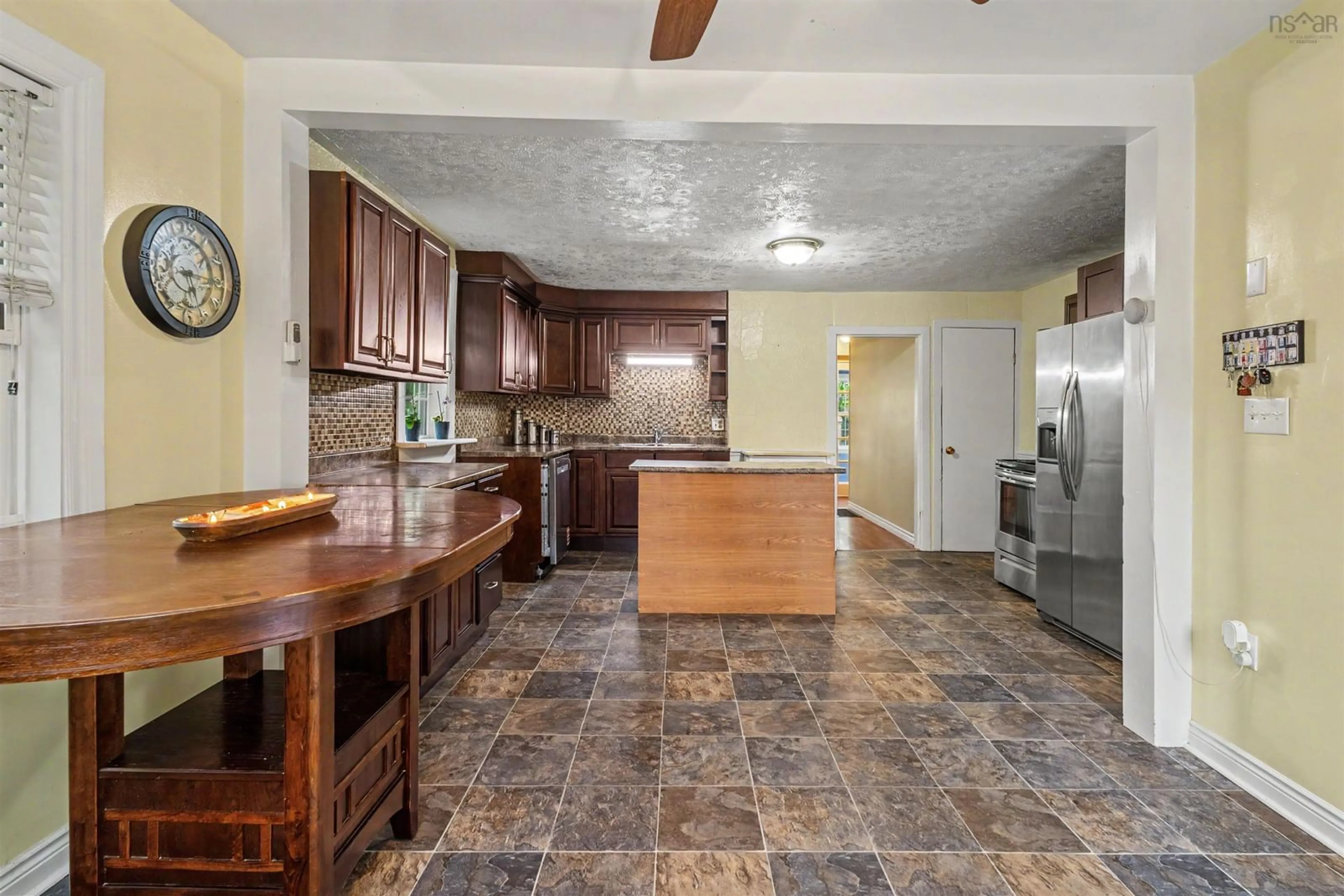 Standard kitchen, ceramic/tile floor for 437 Cabot St, Ashby Nova Scotia B1P 4G8