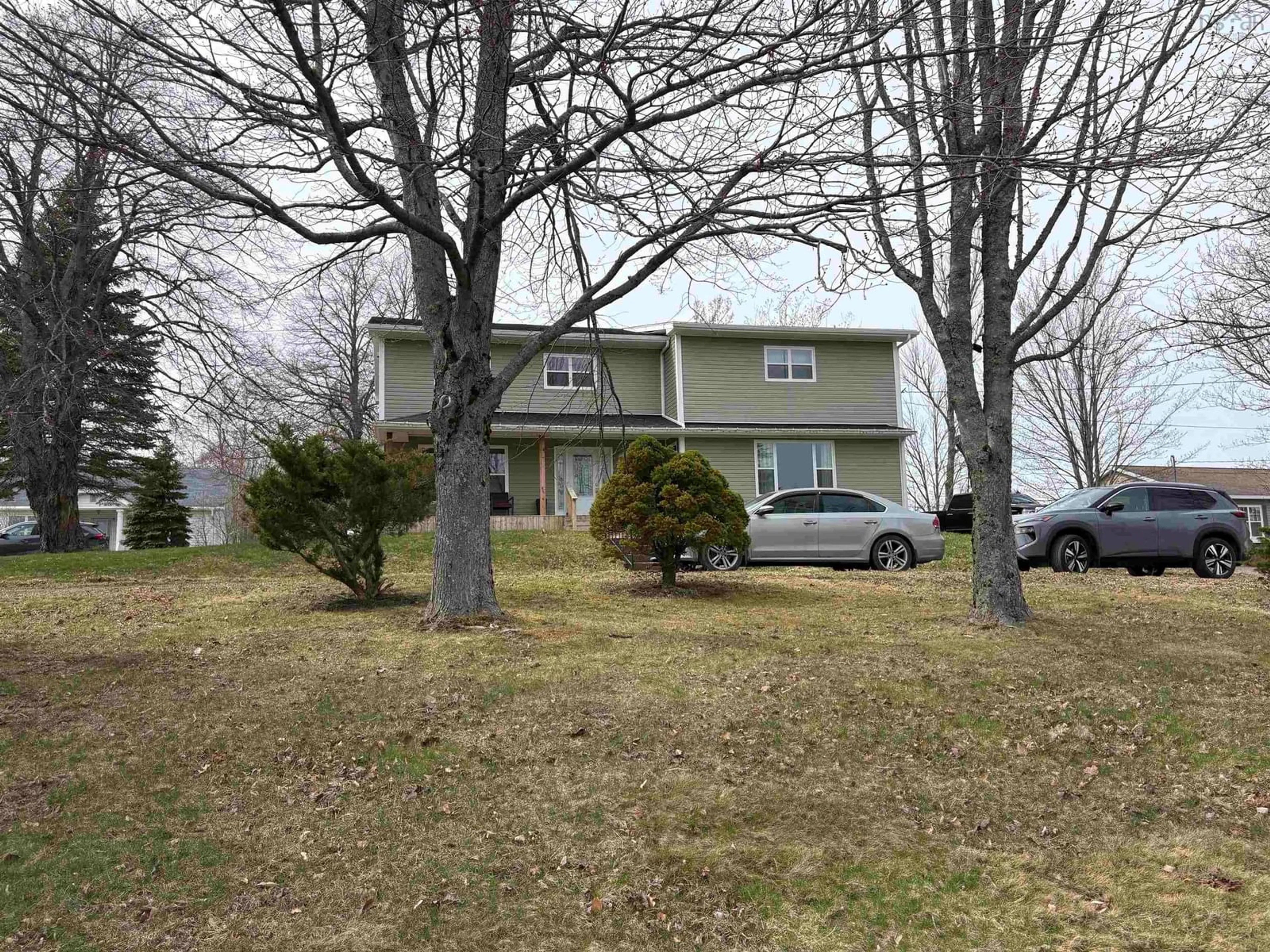 A pic from outside/outdoor area/front of a property/back of a property/a pic from drone, street for 1568 North Main St, Westville Nova Scotia B0K 2A0