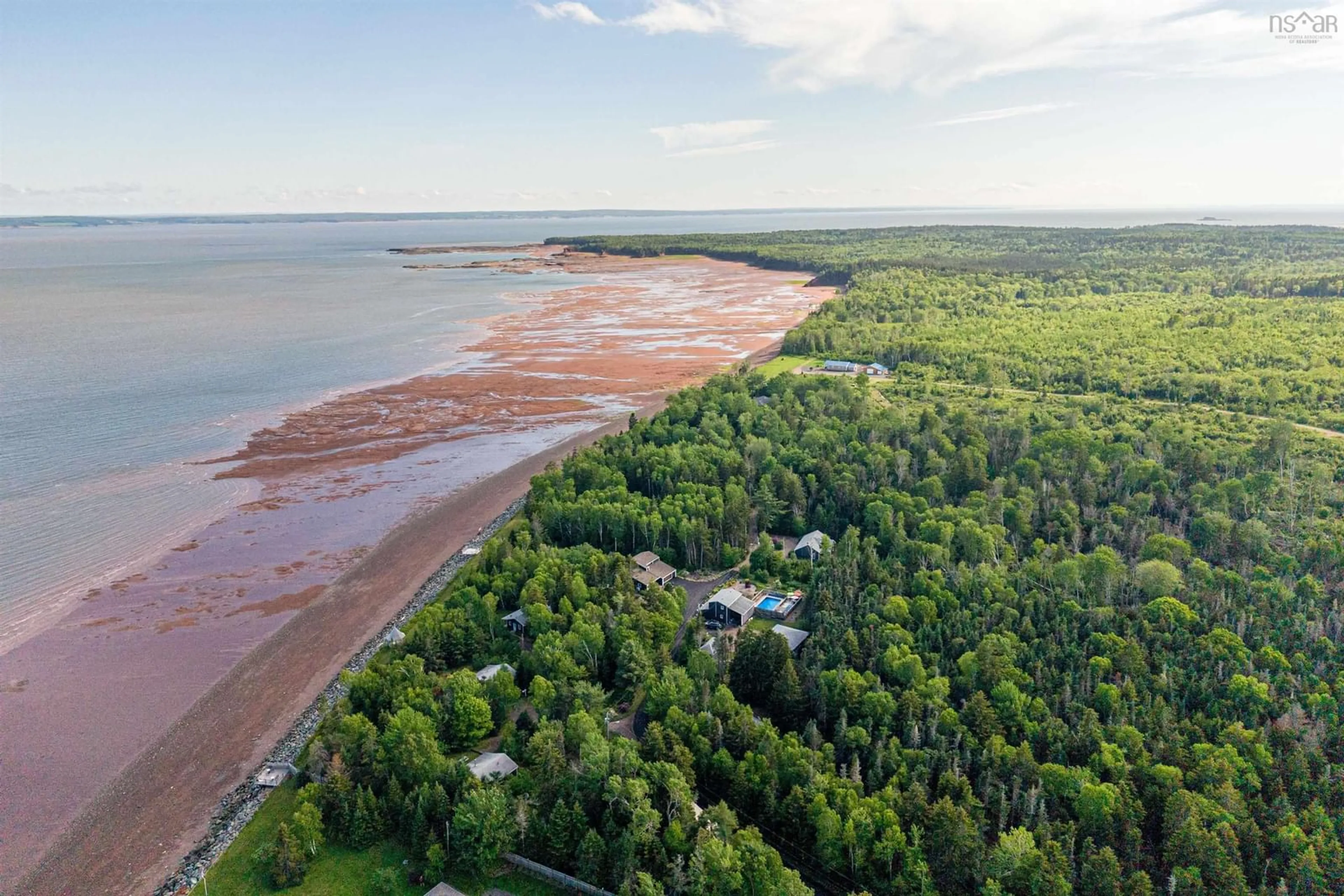 A pic from outside/outdoor area/front of a property/back of a property/a pic from drone, water/lake/river/ocean view for 320 Cove Rd, Economy Nova Scotia B0M 1B0