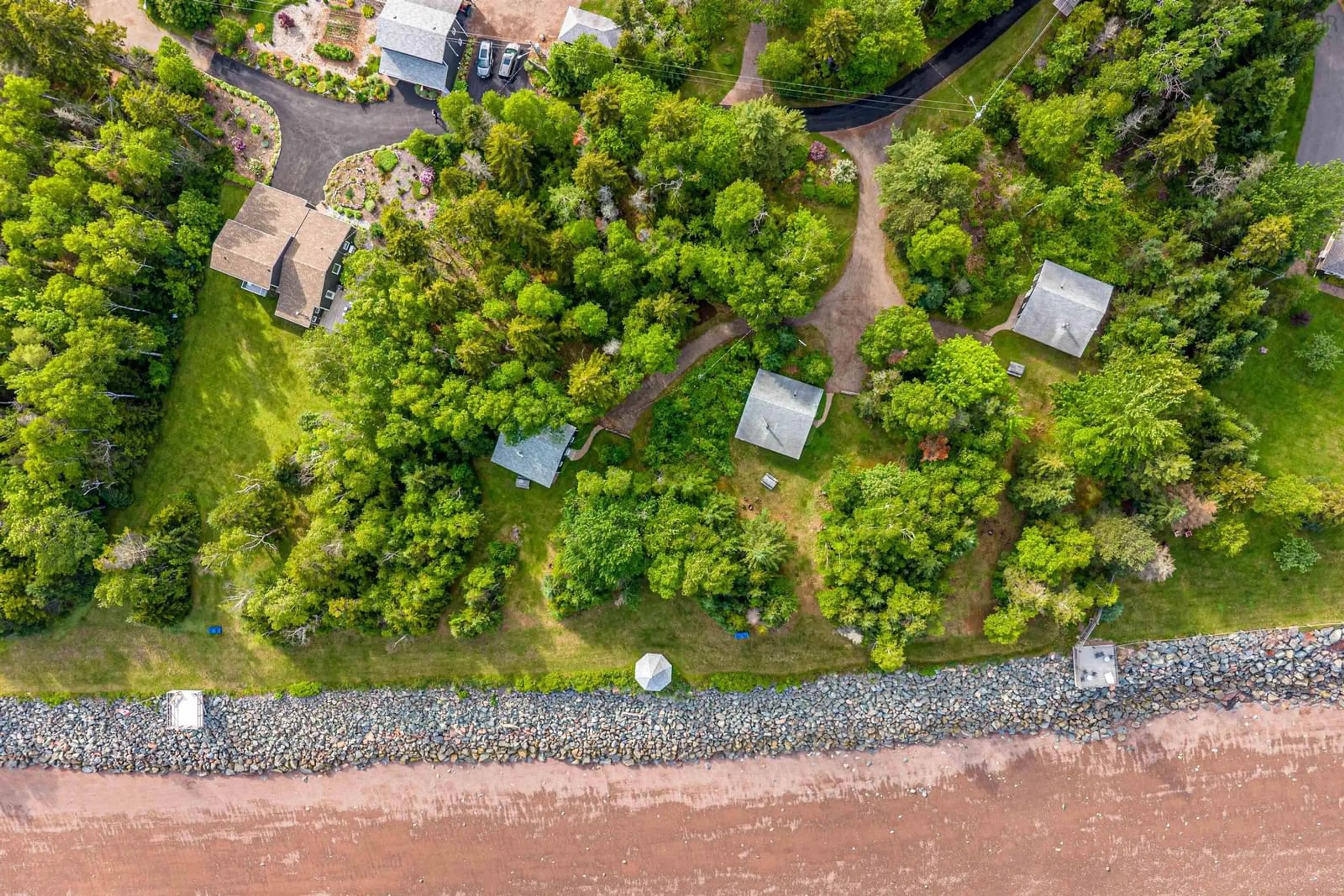 A pic from outside/outdoor area/front of a property/back of a property/a pic from drone, water/lake/river/ocean view for 320 Cove Rd, Economy Nova Scotia B0M 1B0
