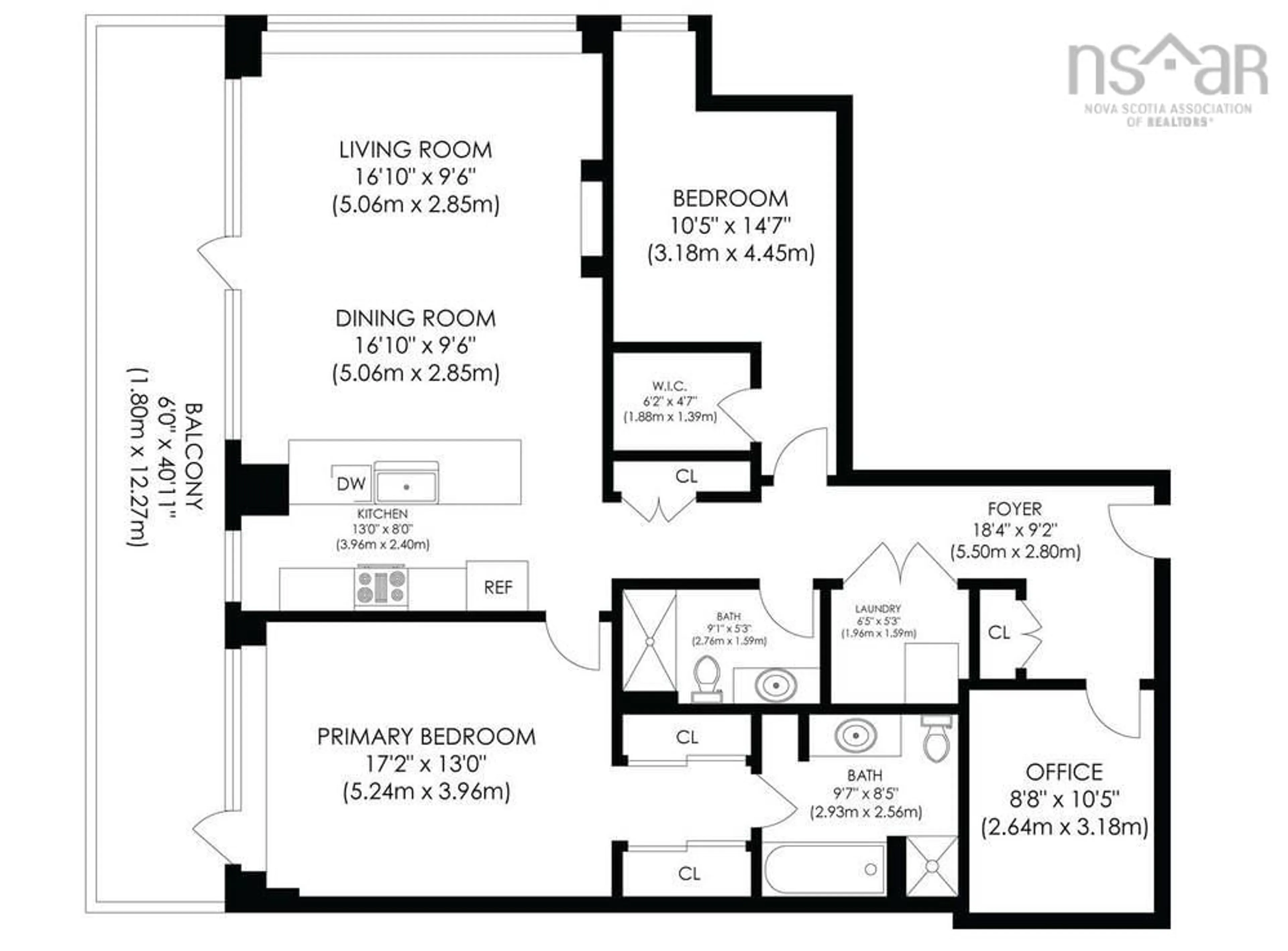 Floor plan for 31 Kings Wharf Pl #902, Dartmouth Nova Scotia B2Y 0C1