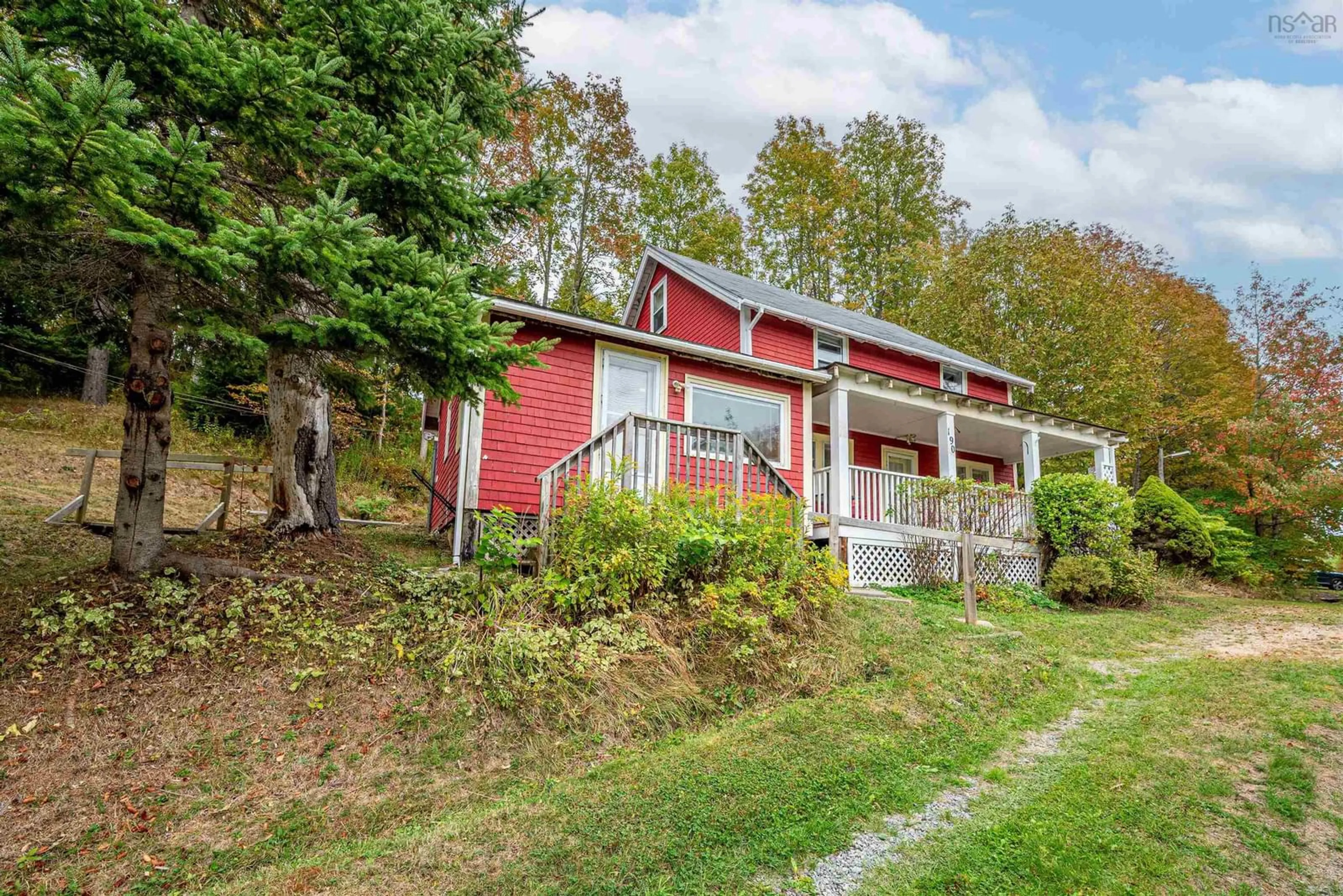 A pic from outside/outdoor area/front of a property/back of a property/a pic from drone, unknown for 190 Lakeview Cres, Upper Vaughan Nova Scotia B0N 2T0
