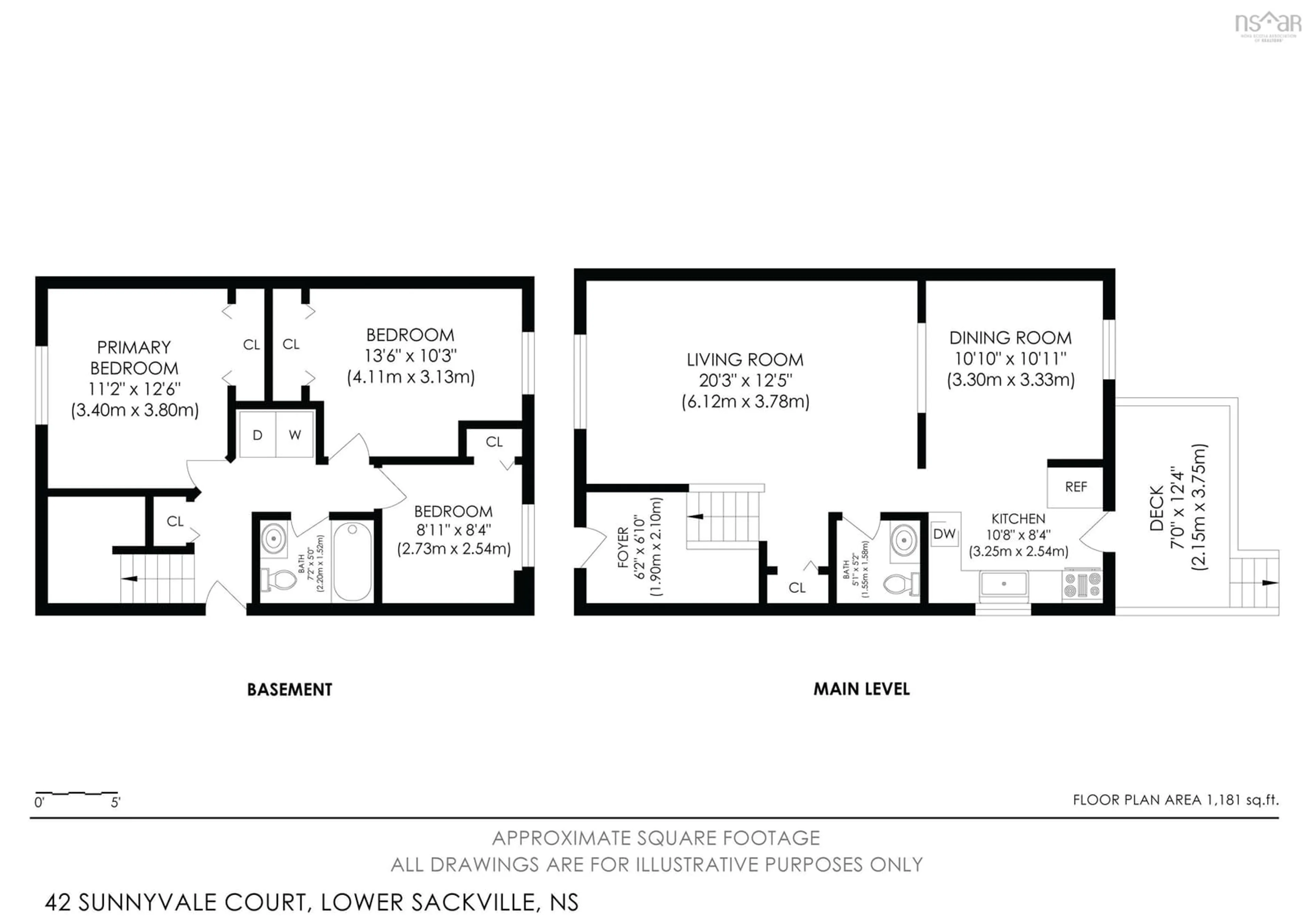Floor plan for 42 Sunnyvale Crt, Sackville Nova Scotia B4E 2G6