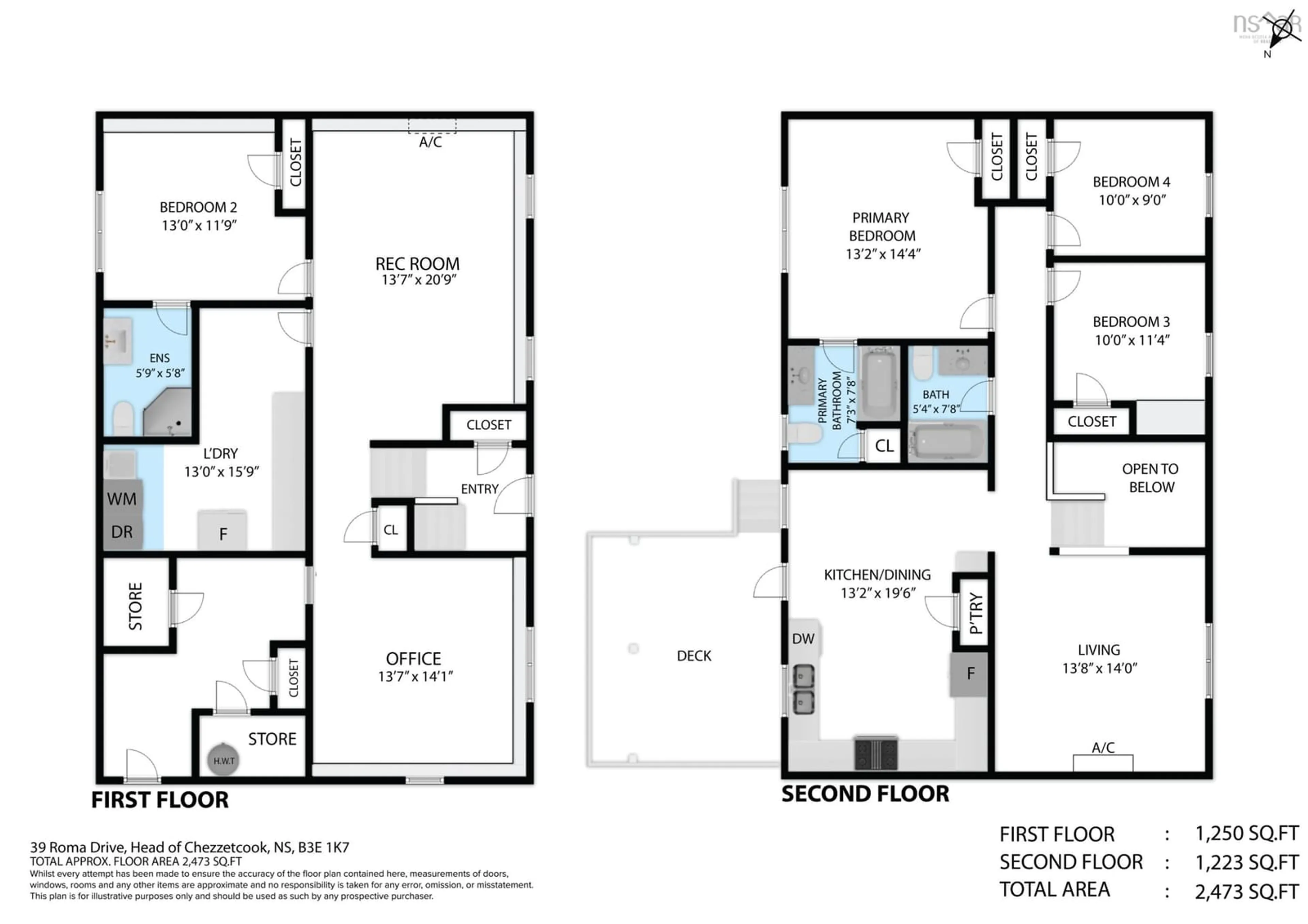 Floor plan for 39 Roma Drive Dr, Head Of Chezzetcook Nova Scotia B0J 2L0