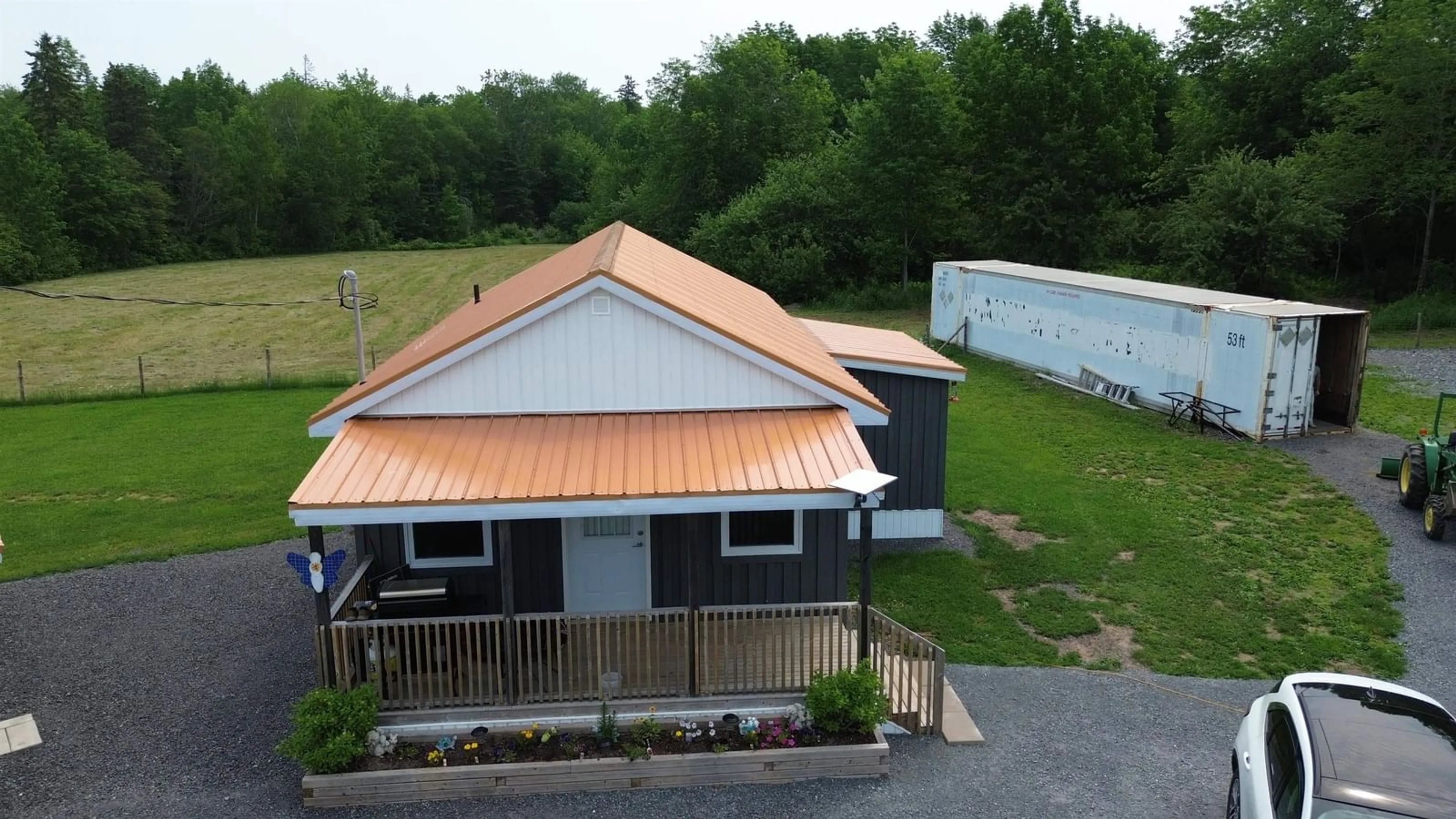 A pic from outside/outdoor area/front of a property/back of a property/a pic from drone, building for 24 Limerock Rd, Millbrook Nova Scotia B0K 1P0