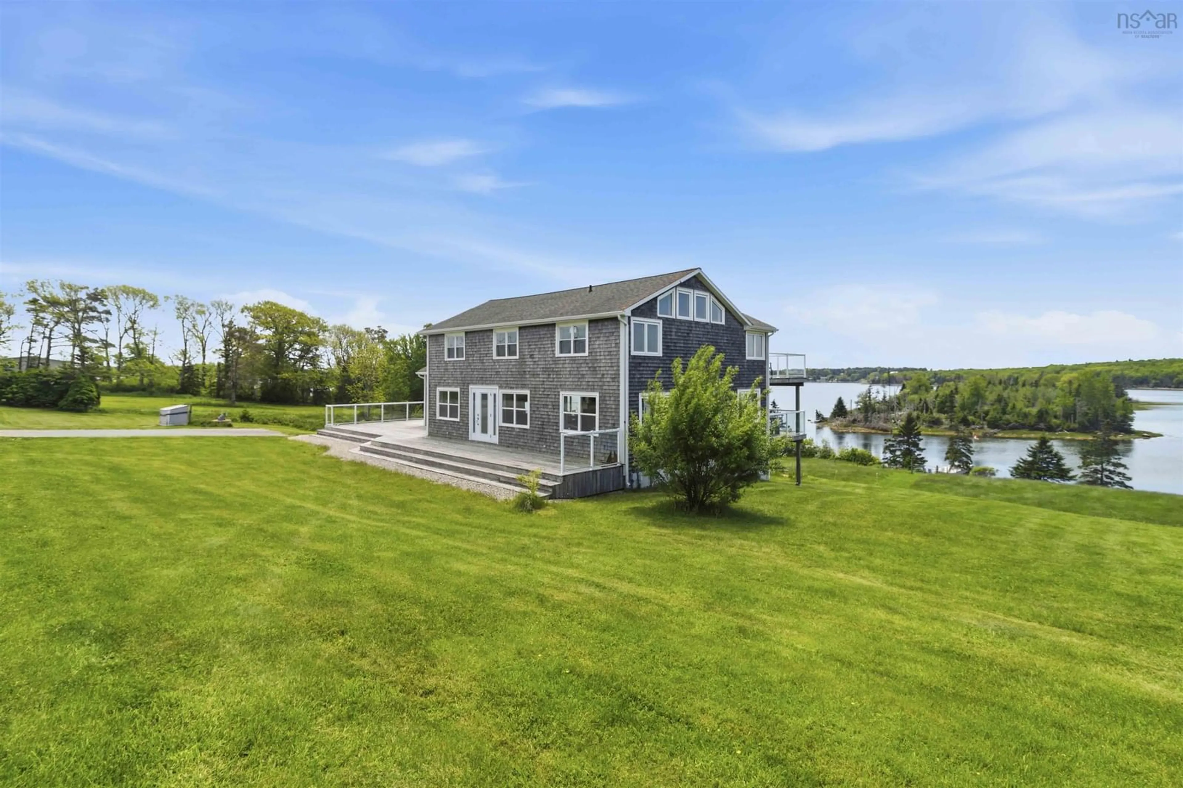 A pic from outside/outdoor area/front of a property/back of a property/a pic from drone, water/lake/river/ocean view for 1580 Second Peninsula Rd, Second Peninsula Nova Scotia B0J 2C0