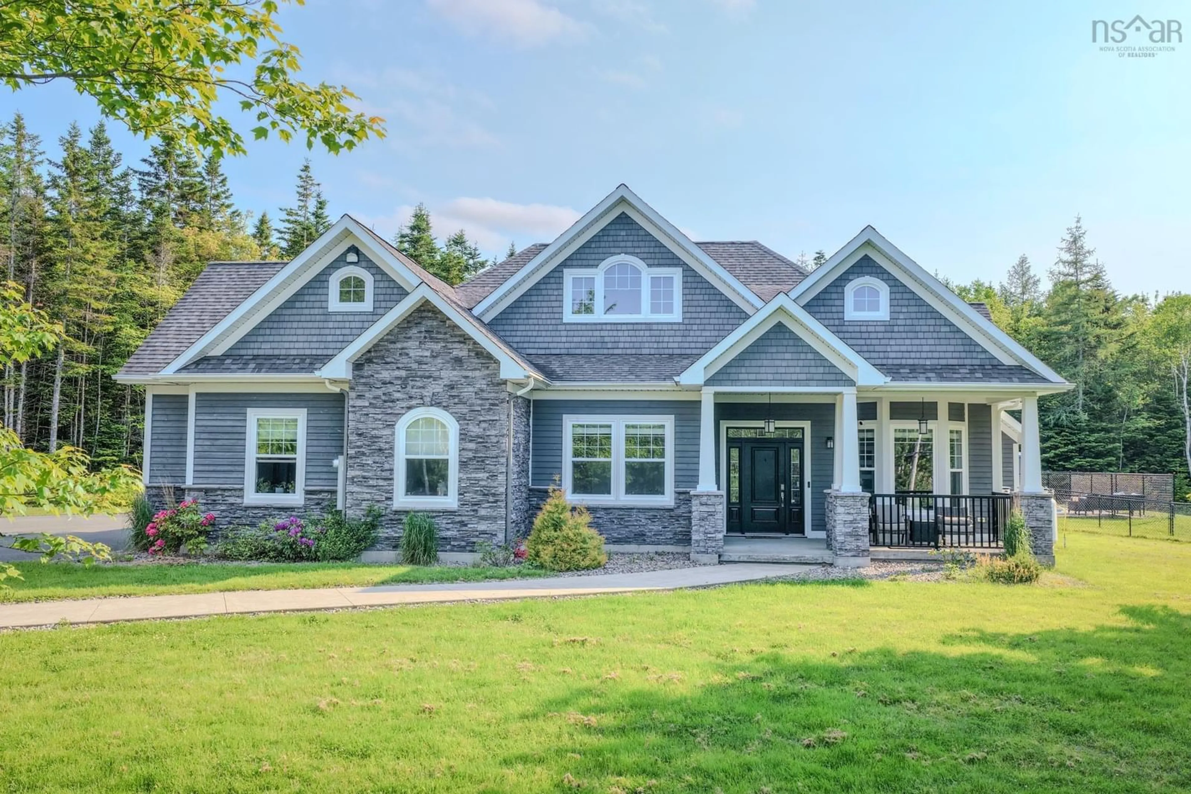 Home with brick exterior material, unknown for 136 Mountain View Dr, Sydney Forks Nova Scotia B1L 1A1