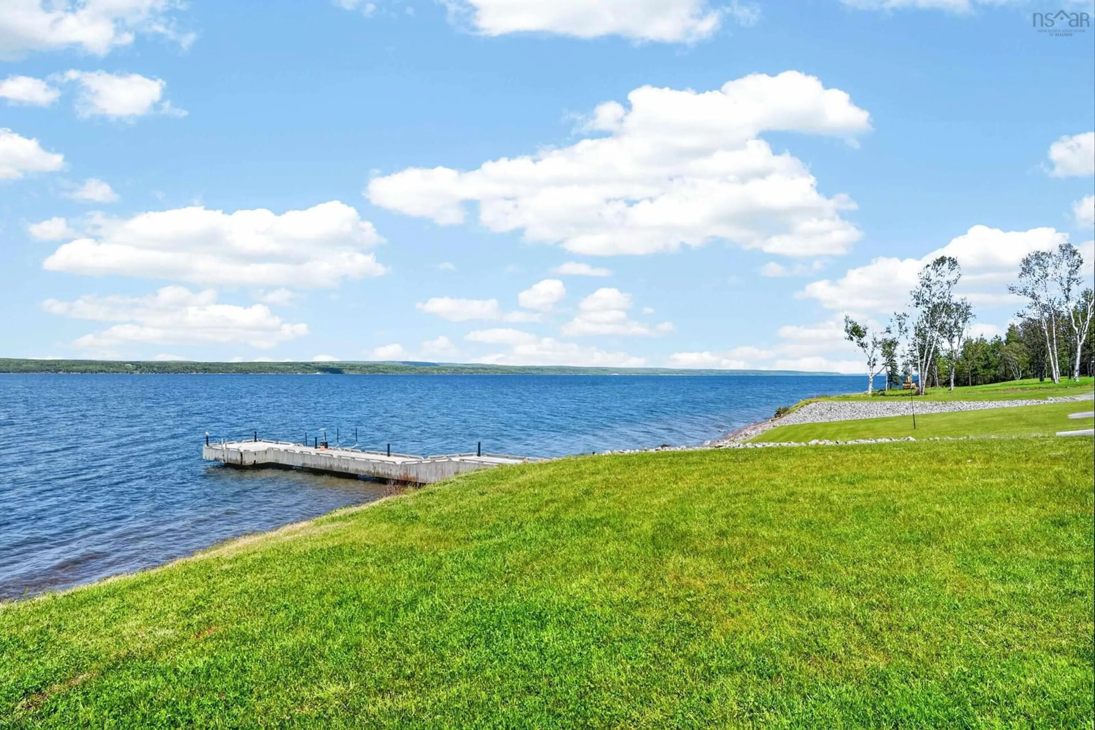 Patio, water/lake/river/ocean view for 5030 Grand Narrows Highway, Beaver Cove Nova Scotia B1T 0A6