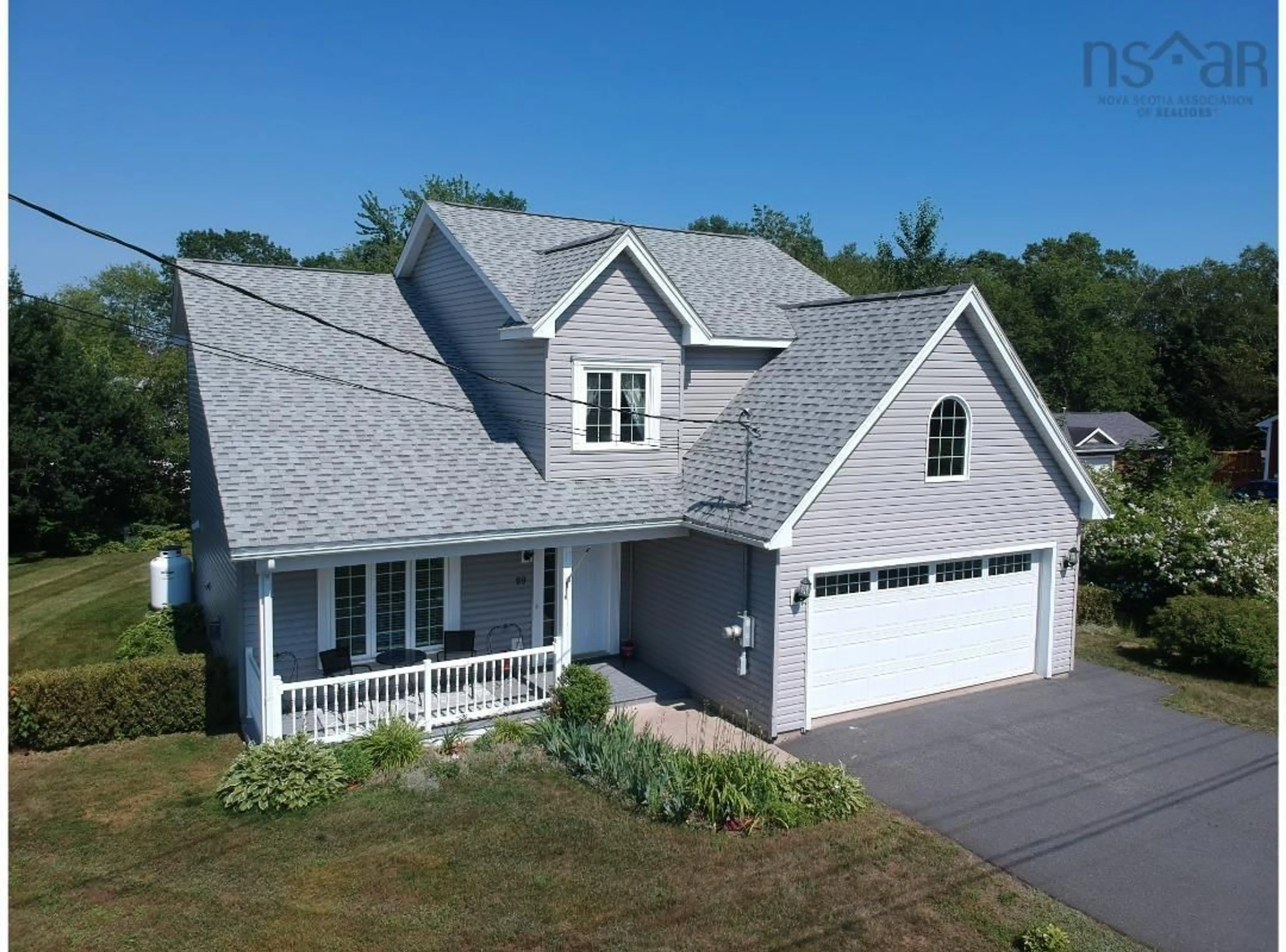 Home with vinyl exterior material, street for 99 Talon Dr, Kentville Nova Scotia B4N 0B1