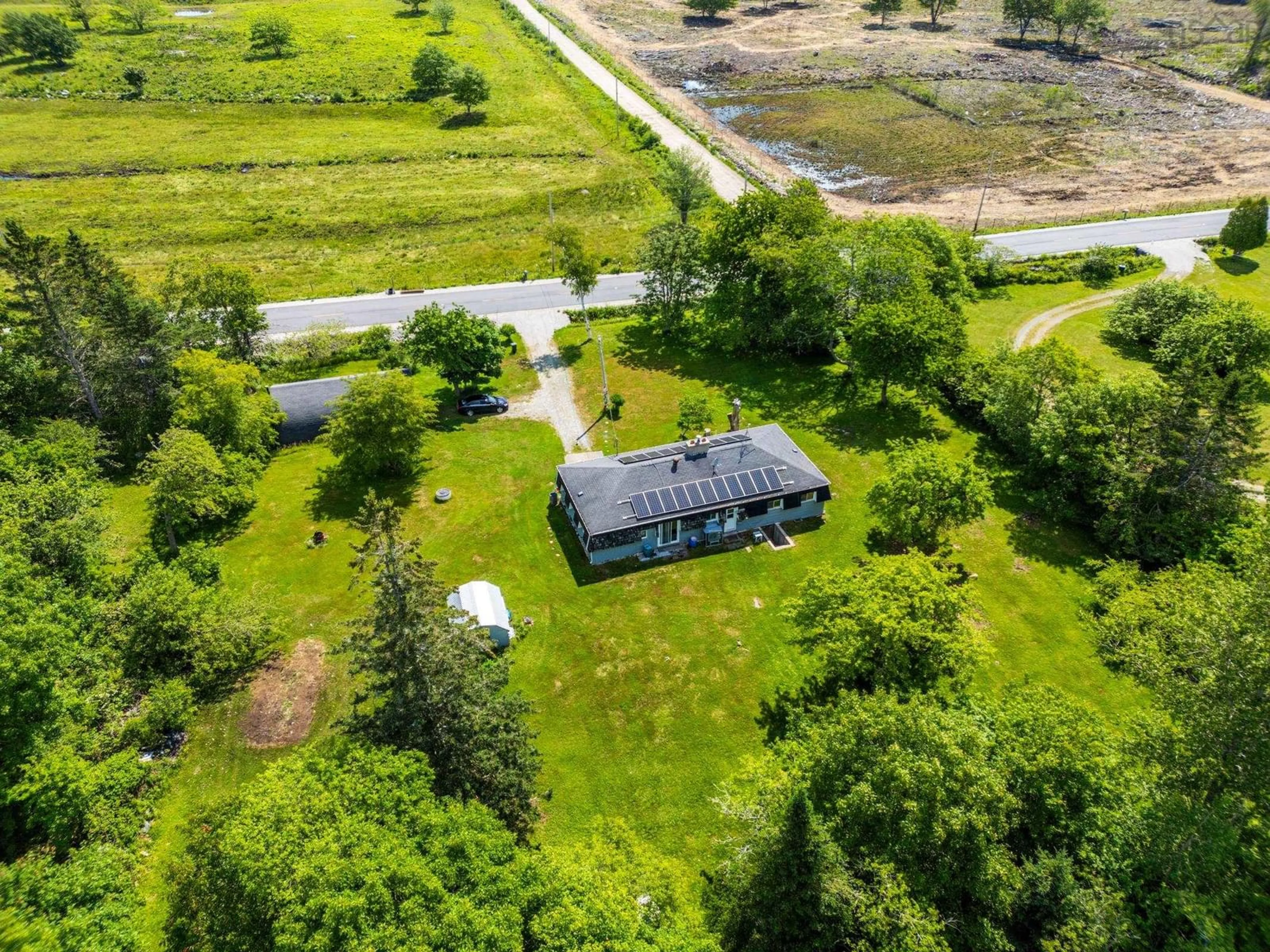 A pic from outside/outdoor area/front of a property/back of a property/a pic from drone, unknown for 153 Argyle Head Rd, Argyle Head Nova Scotia B0W 1W0