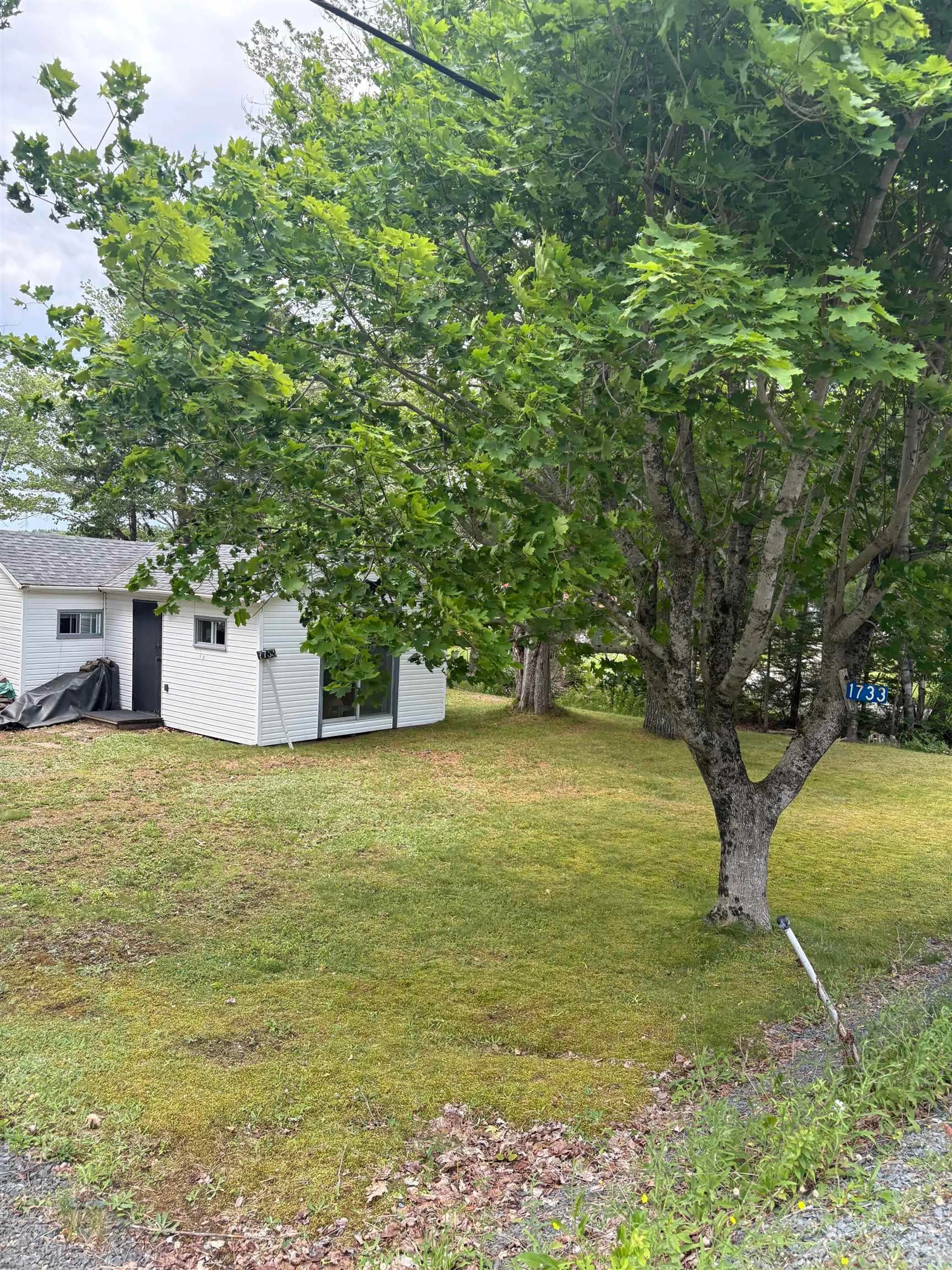 A pic from outside/outdoor area/front of a property/back of a property/a pic from drone, unknown for 1733 Waterloo Rd, Waterloo Nova Scotia B4V 8L8