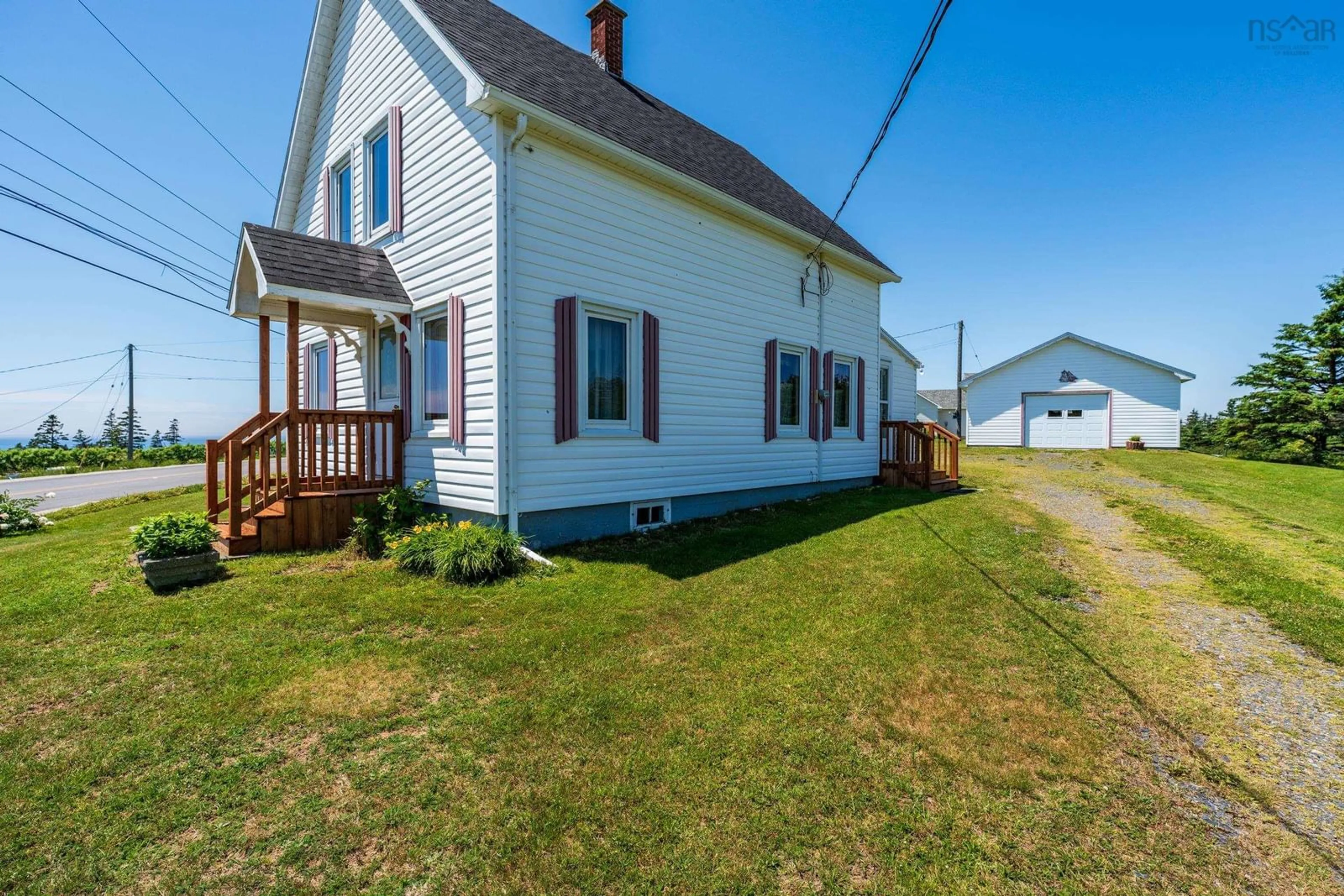 A pic from outside/outdoor area/front of a property/back of a property/a pic from drone, building for 44 John Doucette Road, Mavillette Nova Scotia B5A 5B4
