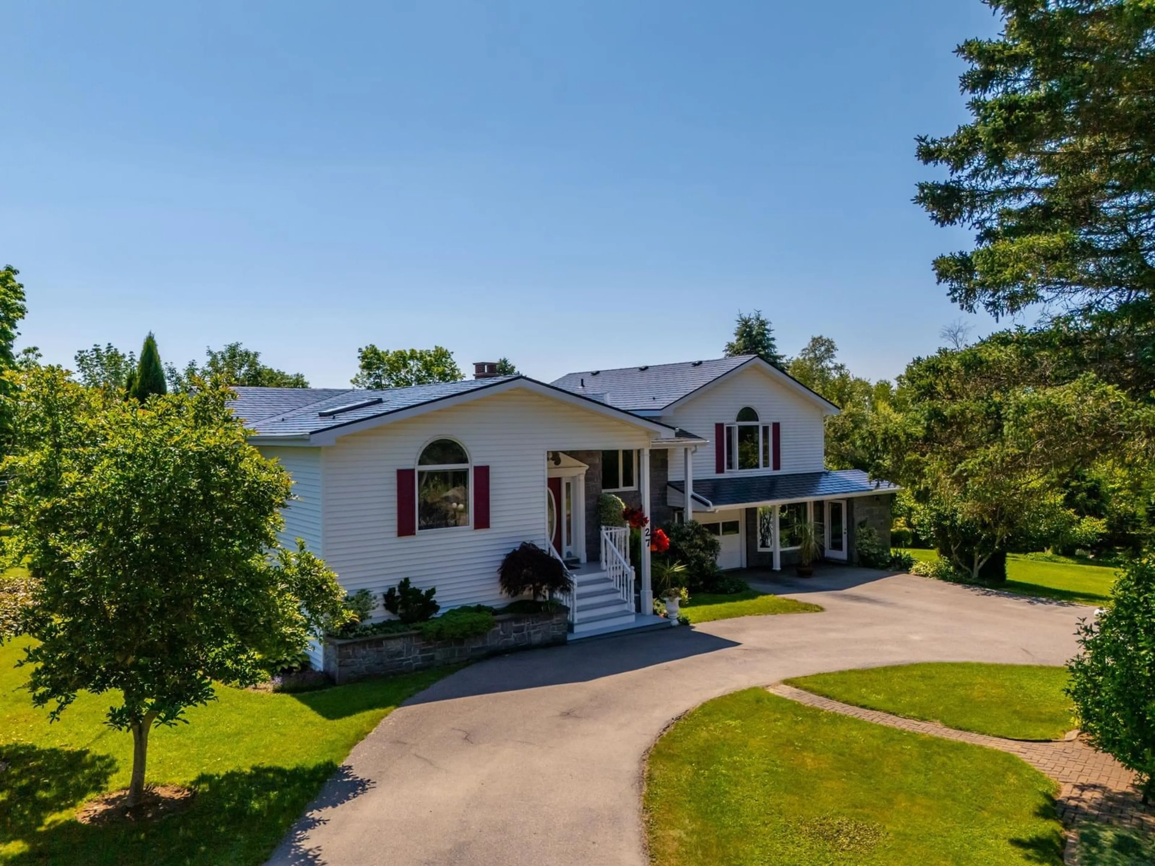 A pic from outside/outdoor area/front of a property/back of a property/a pic from drone, unknown for 27 Basin View Lane, Upper Clements Nova Scotia B0S 1A0