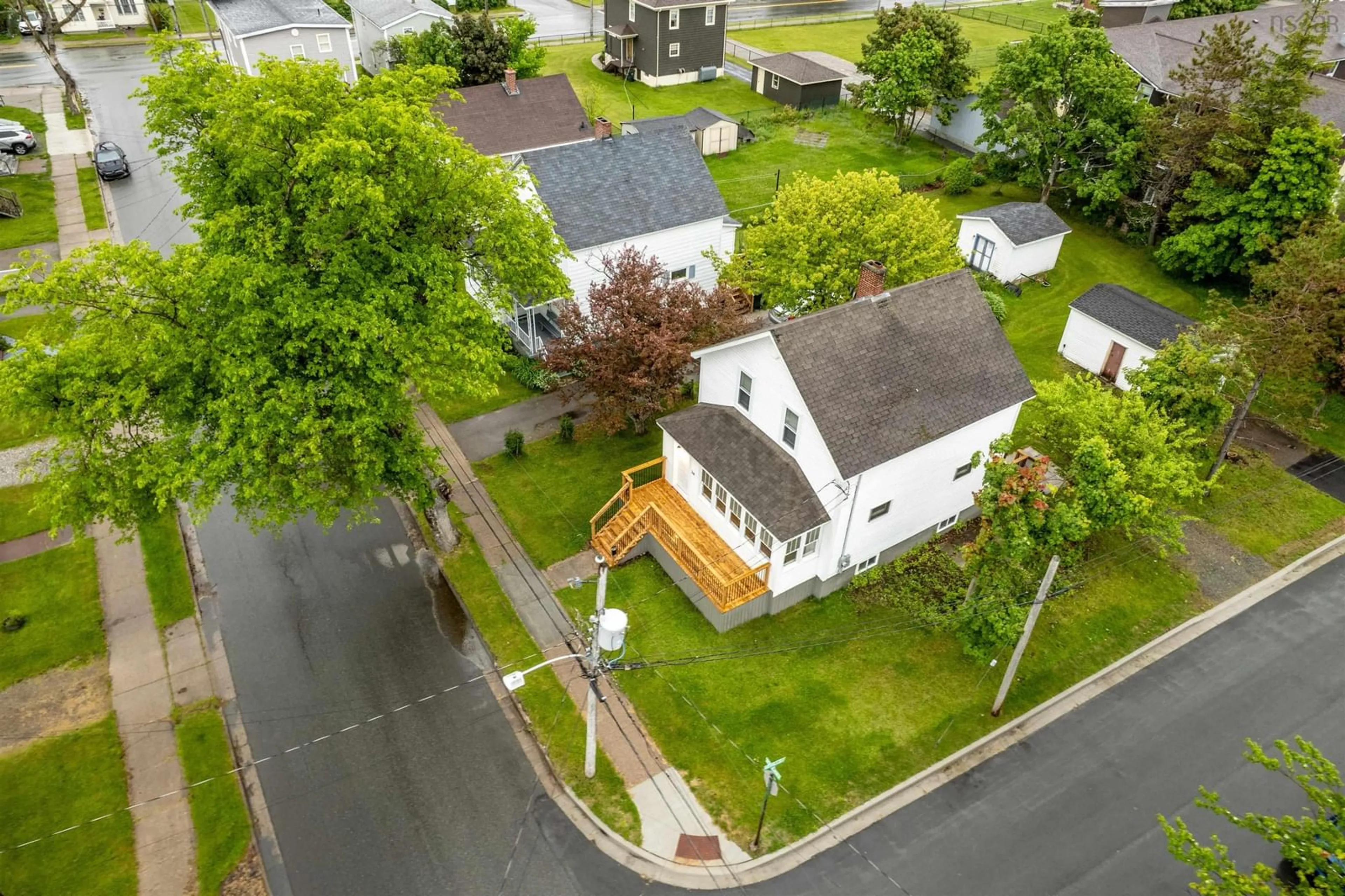 A pic from outside/outdoor area/front of a property/back of a property/a pic from drone, street for 34 Matilda St, Whitney Pier Nova Scotia B1N 2T4