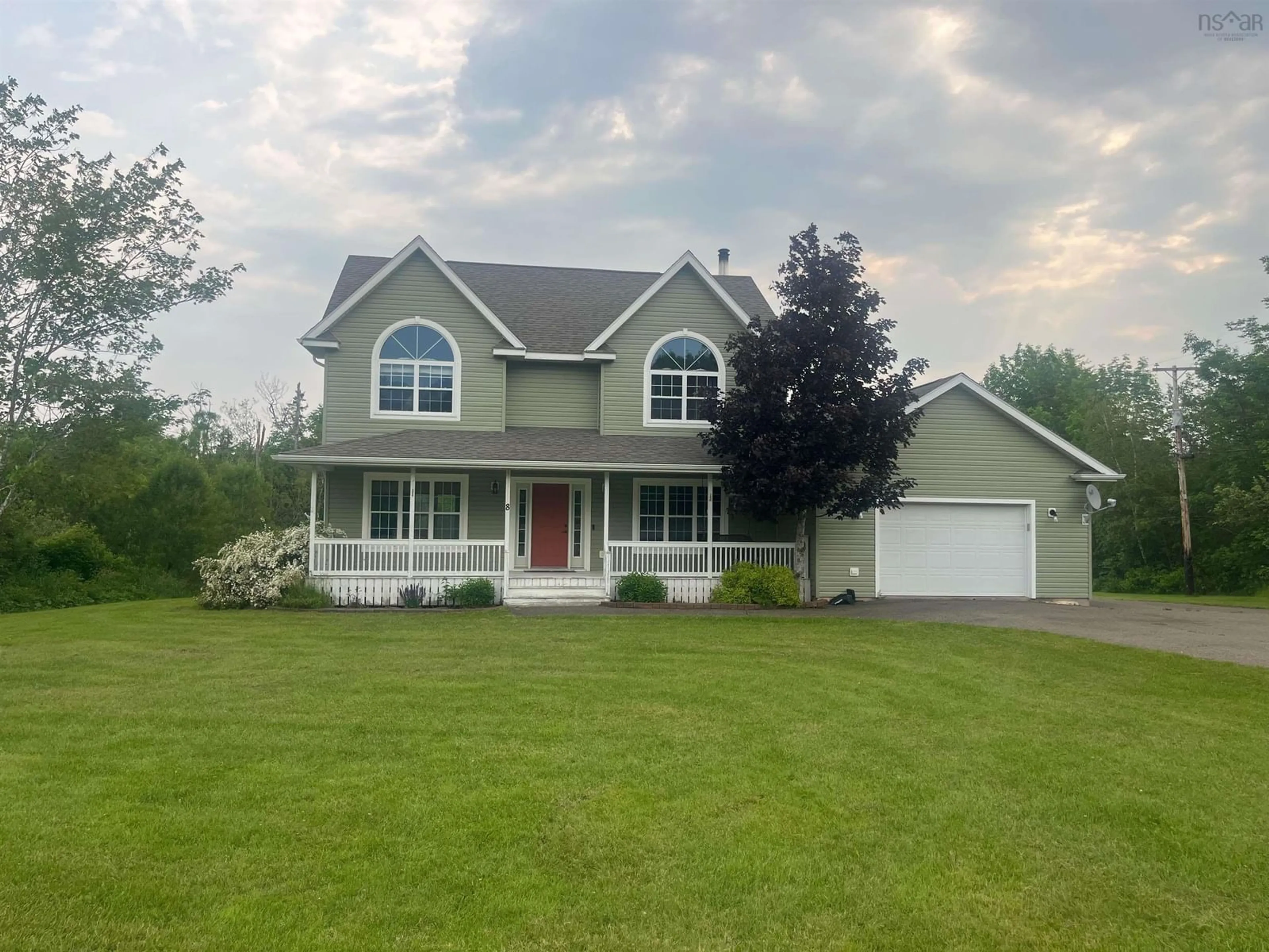 Home with vinyl exterior material, street for 8 Village Lane, Southside Antigonish Harbour Nova Scotia B2G 2L4