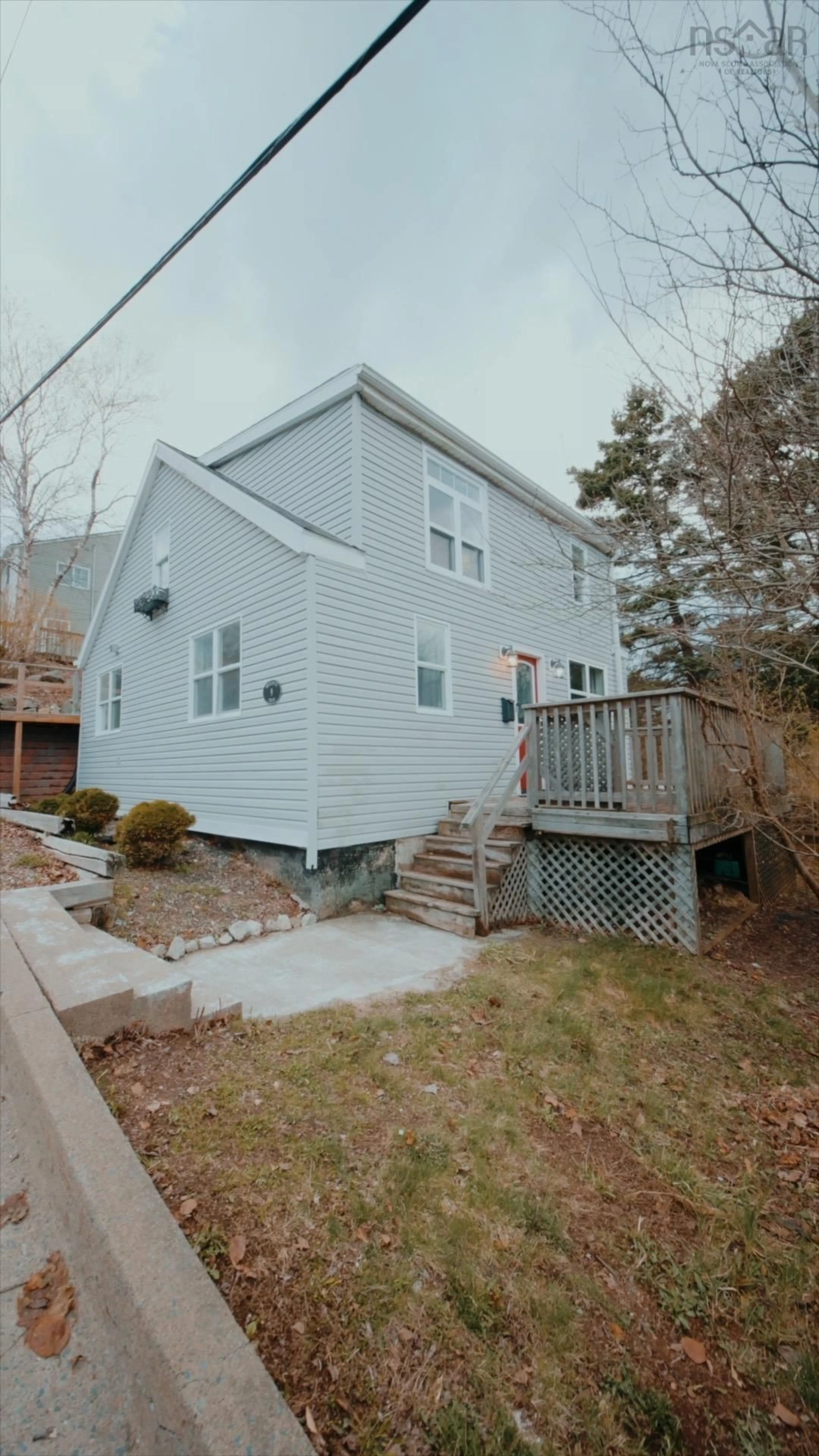 Home with vinyl exterior material, street for 9 Maplewood Dr, Halifax Nova Scotia B3N 1C4