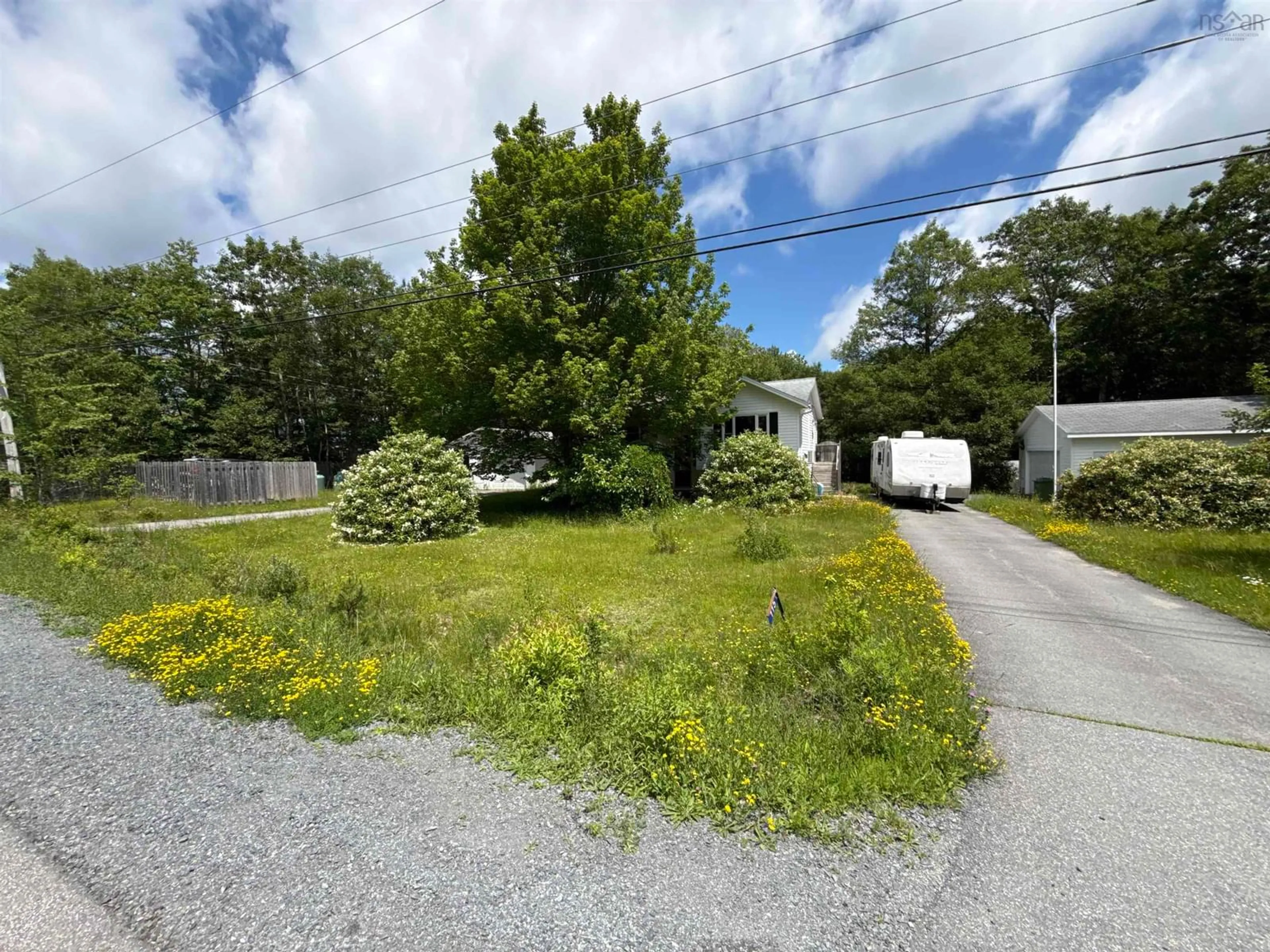 A pic from outside/outdoor area/front of a property/back of a property/a pic from drone, street for 115 Dawson Hts, Pine Grove Nova Scotia B0R 1E0