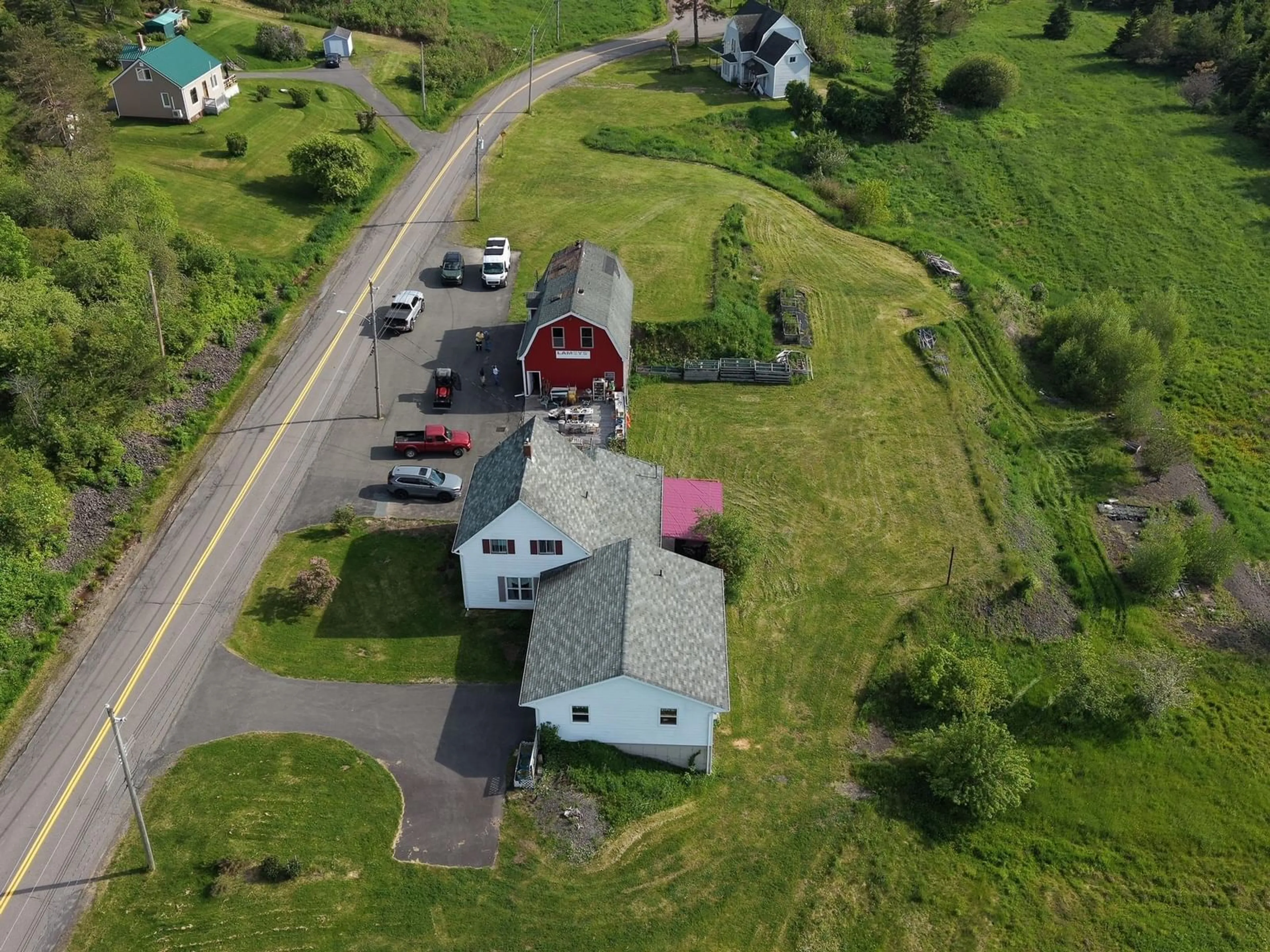 A pic from outside/outdoor area/front of a property/back of a property/a pic from drone, street for 2274 South Main Street, Westville Nova Scotia B0K 2A0