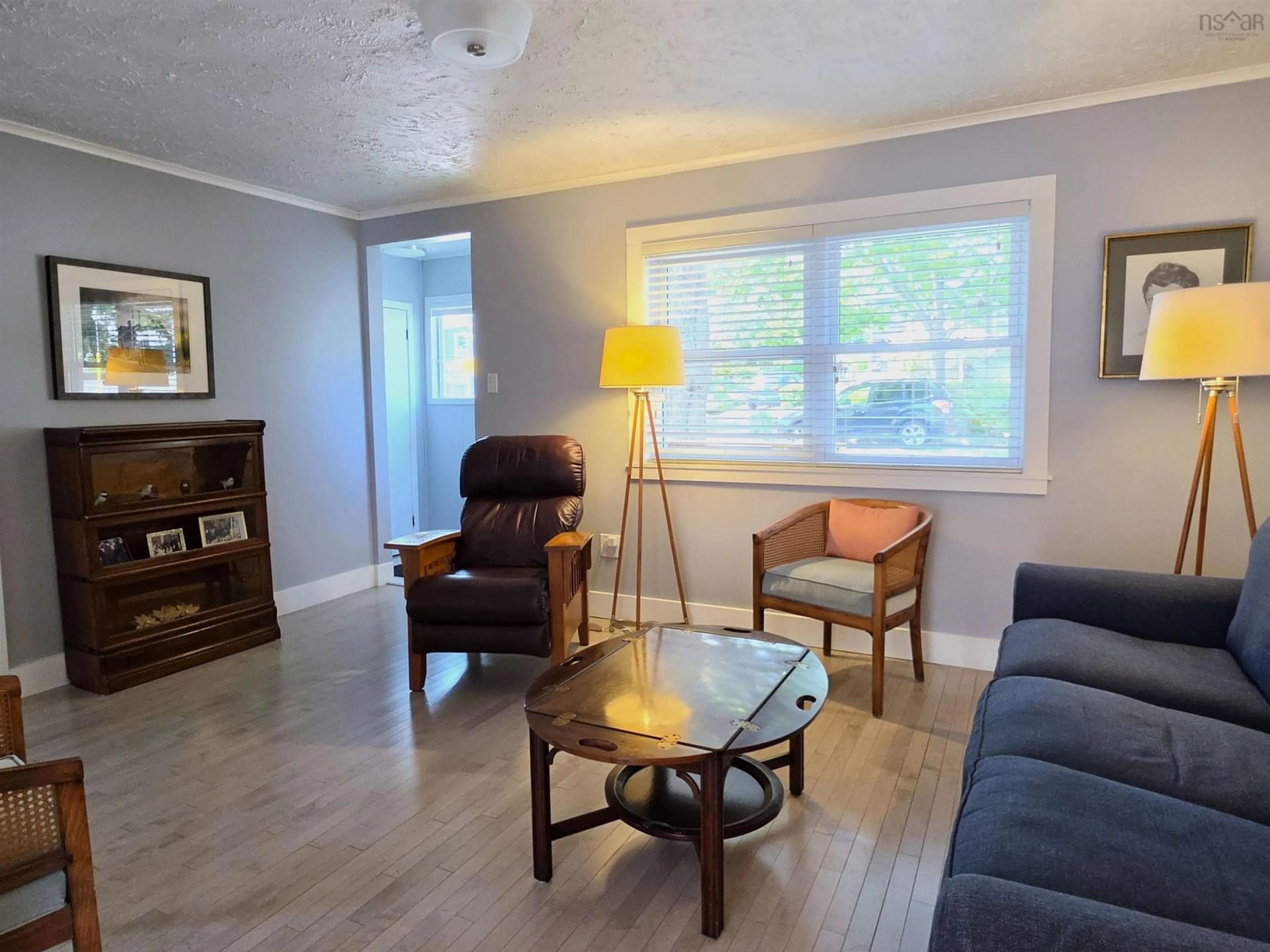 Living room with furniture, wood/laminate floor for Albert St #3617, Halifax Nova Scotia B3K 3N7