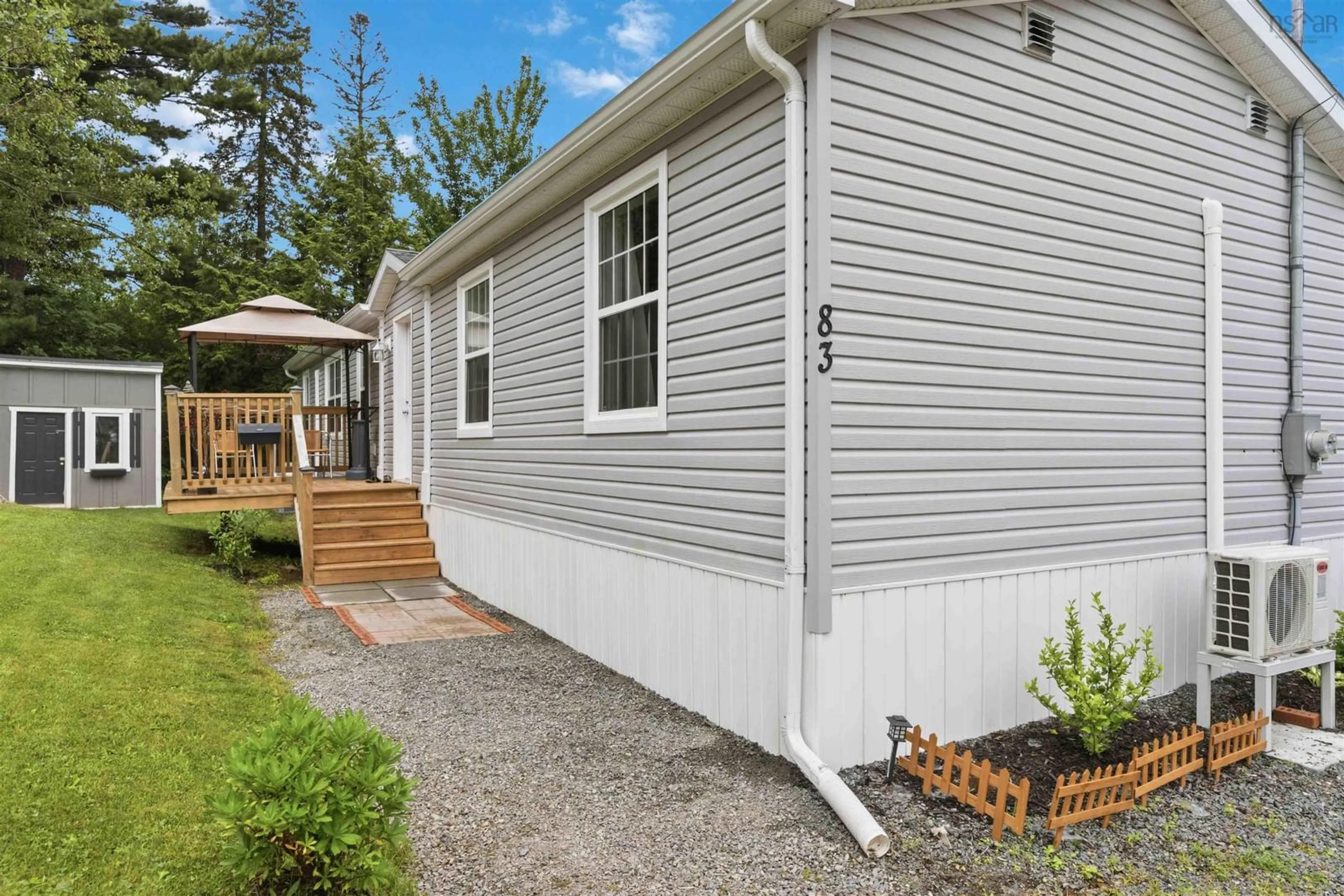 Home with vinyl exterior material, street for 83 Cedarwood Cres, New Minas Nova Scotia B4N 3N2