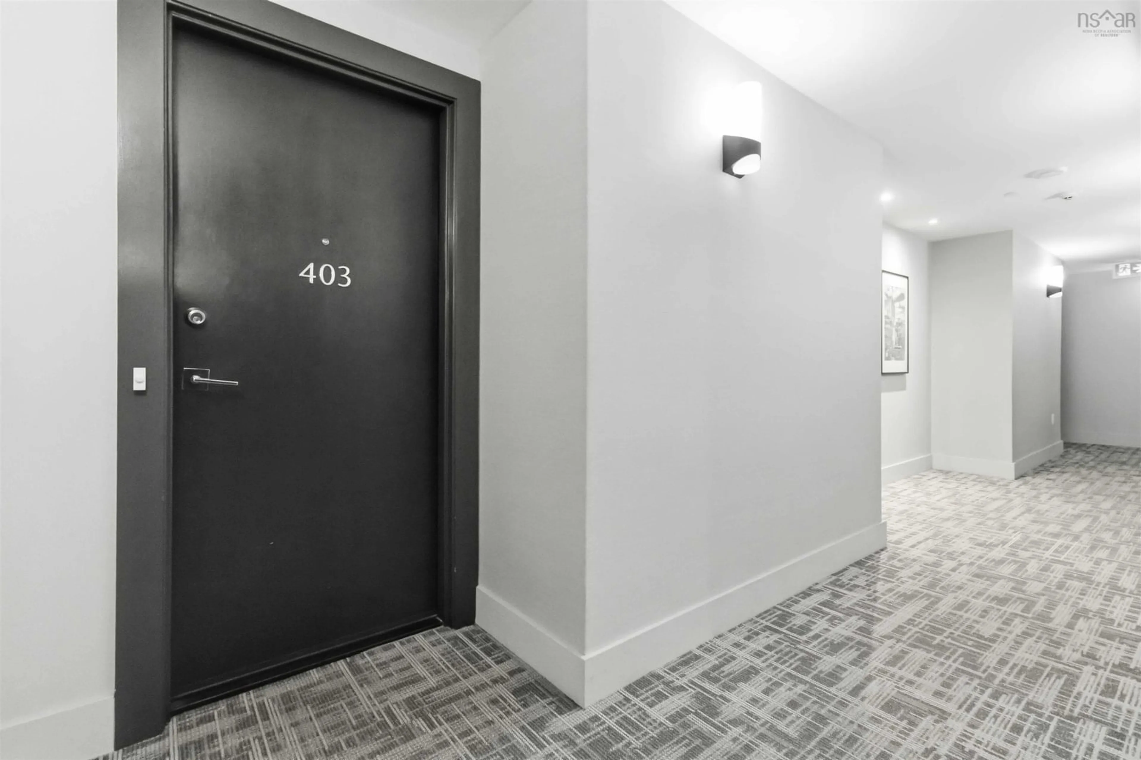 Indoor foyer for 67 Kings Wharf Pl #403, Dartmouth Nova Scotia B2Y 0C6