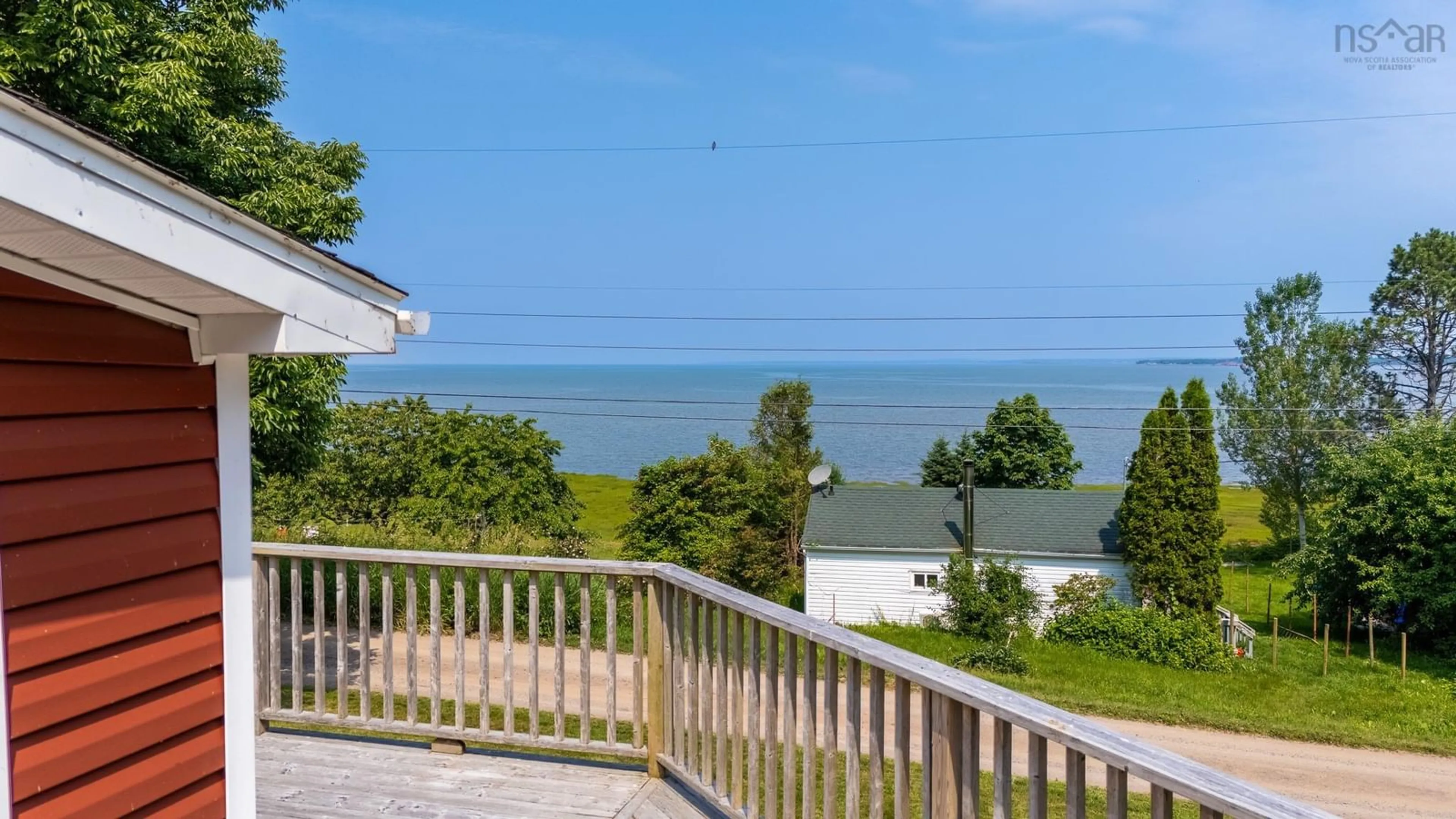 Patio, water/lake/river/ocean view for 541 Porters Point Branch Rd, Lower Canard Nova Scotia B0P 1T0