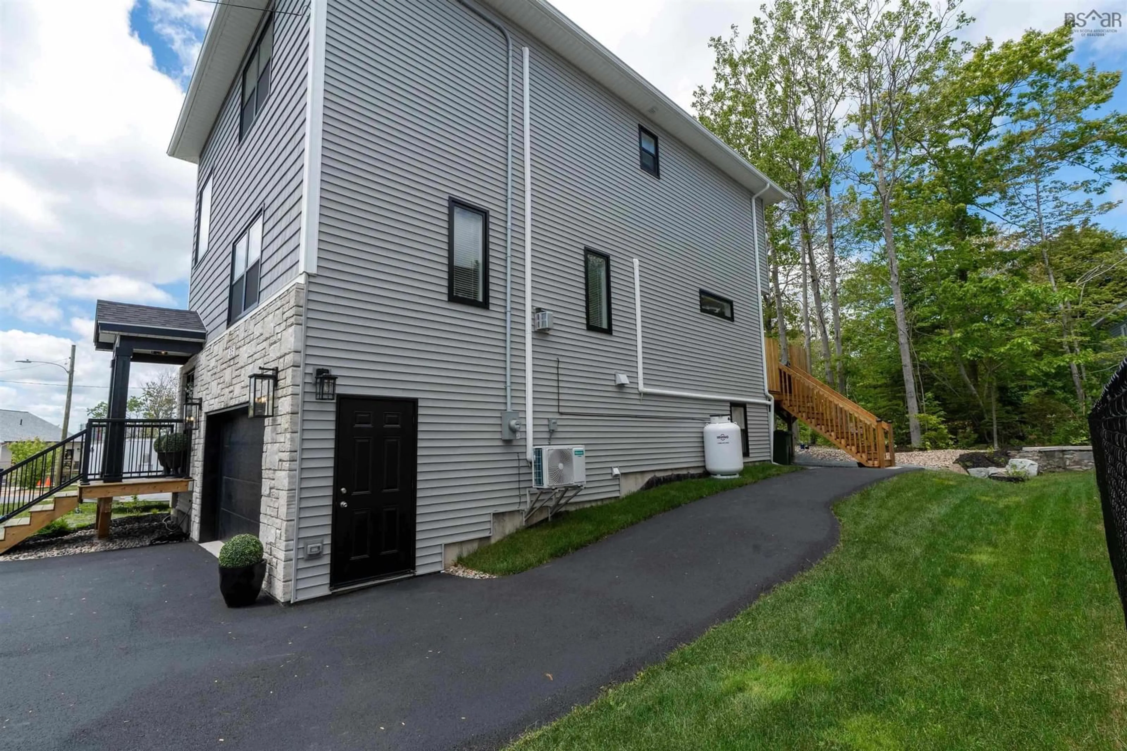 Home with vinyl exterior material, street for 35 Angel Crt, Dartmouth Nova Scotia B2X 0C1