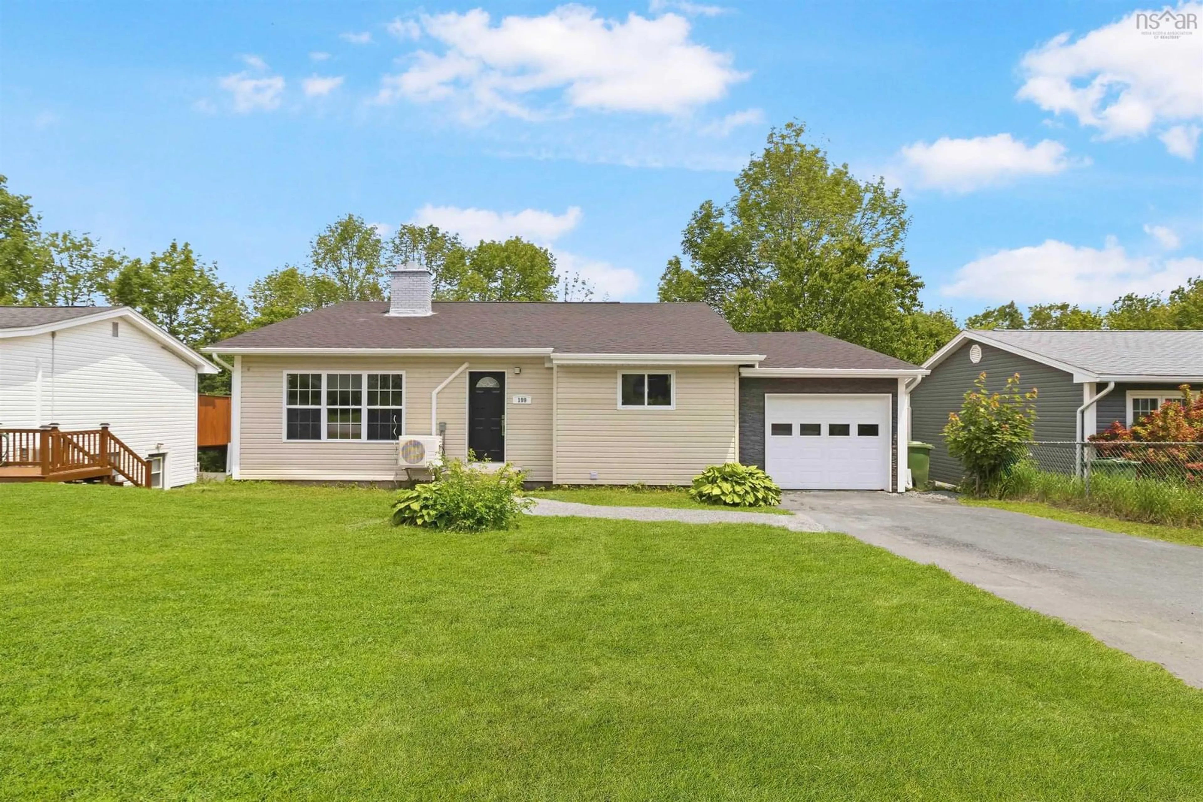 Home with vinyl exterior material, street for 199 Dickey Dr, Lower Sackville Nova Scotia B4C 1T7