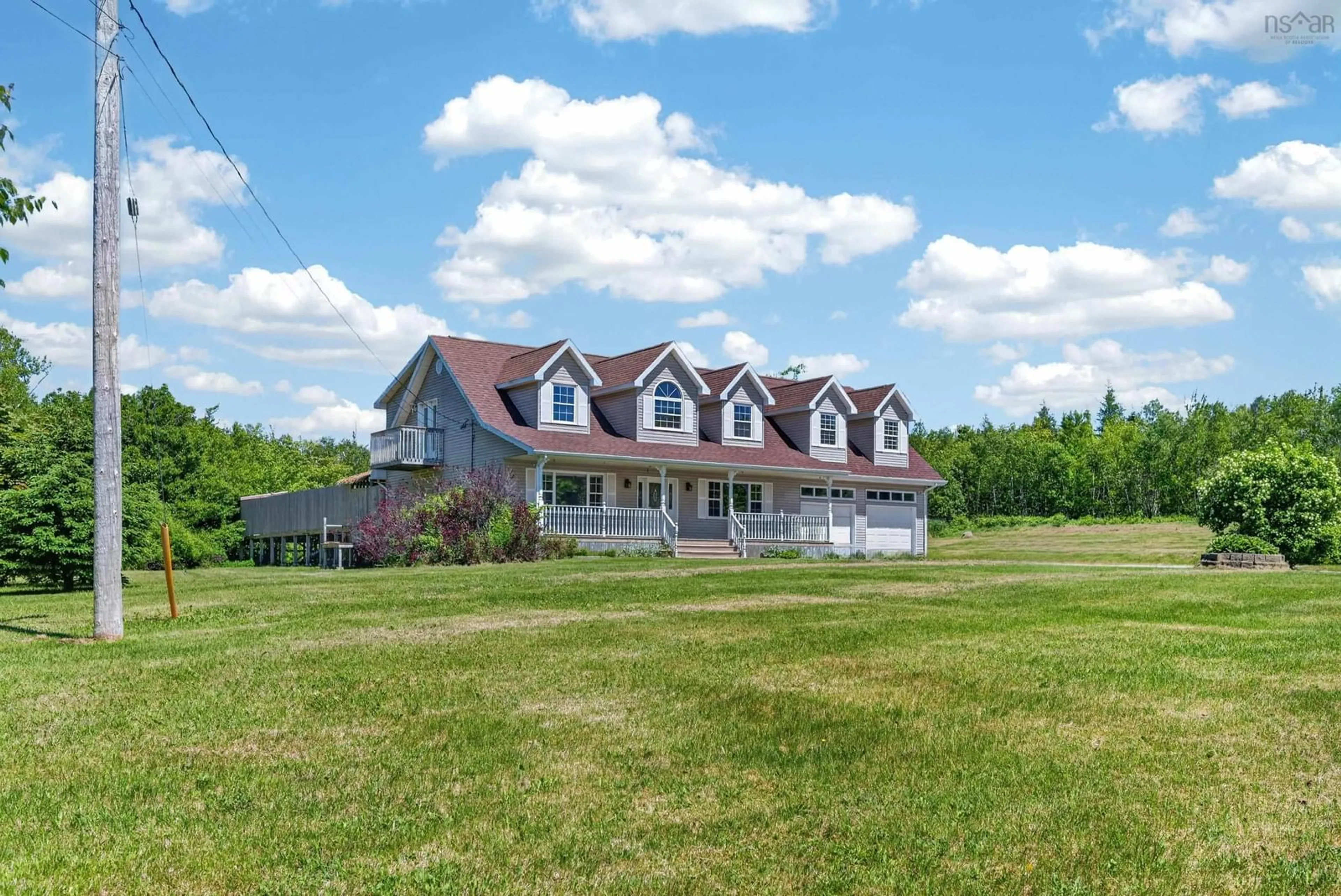 A pic from outside/outdoor area/front of a property/back of a property/a pic from drone, unknown for 500 Johnson Road, Georges River Nova Scotia B1Y 3B2