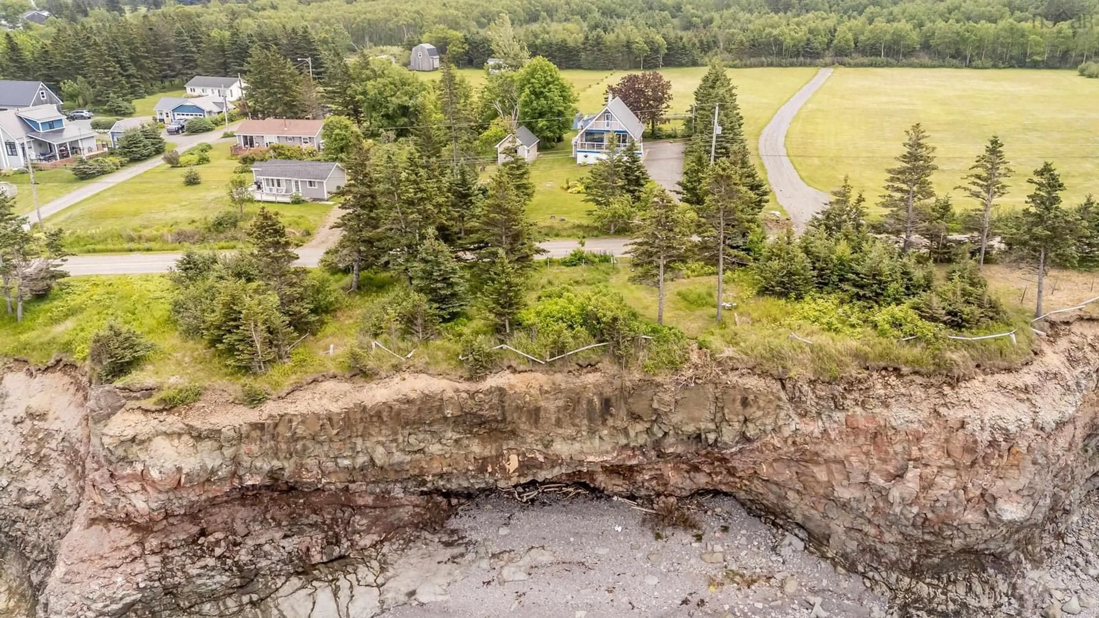 A pic from outside/outdoor area/front of a property/back of a property/a pic from drone, water/lake/river/ocean view for 760 French Cross Rd, Morden Nova Scotia B0P 1C0