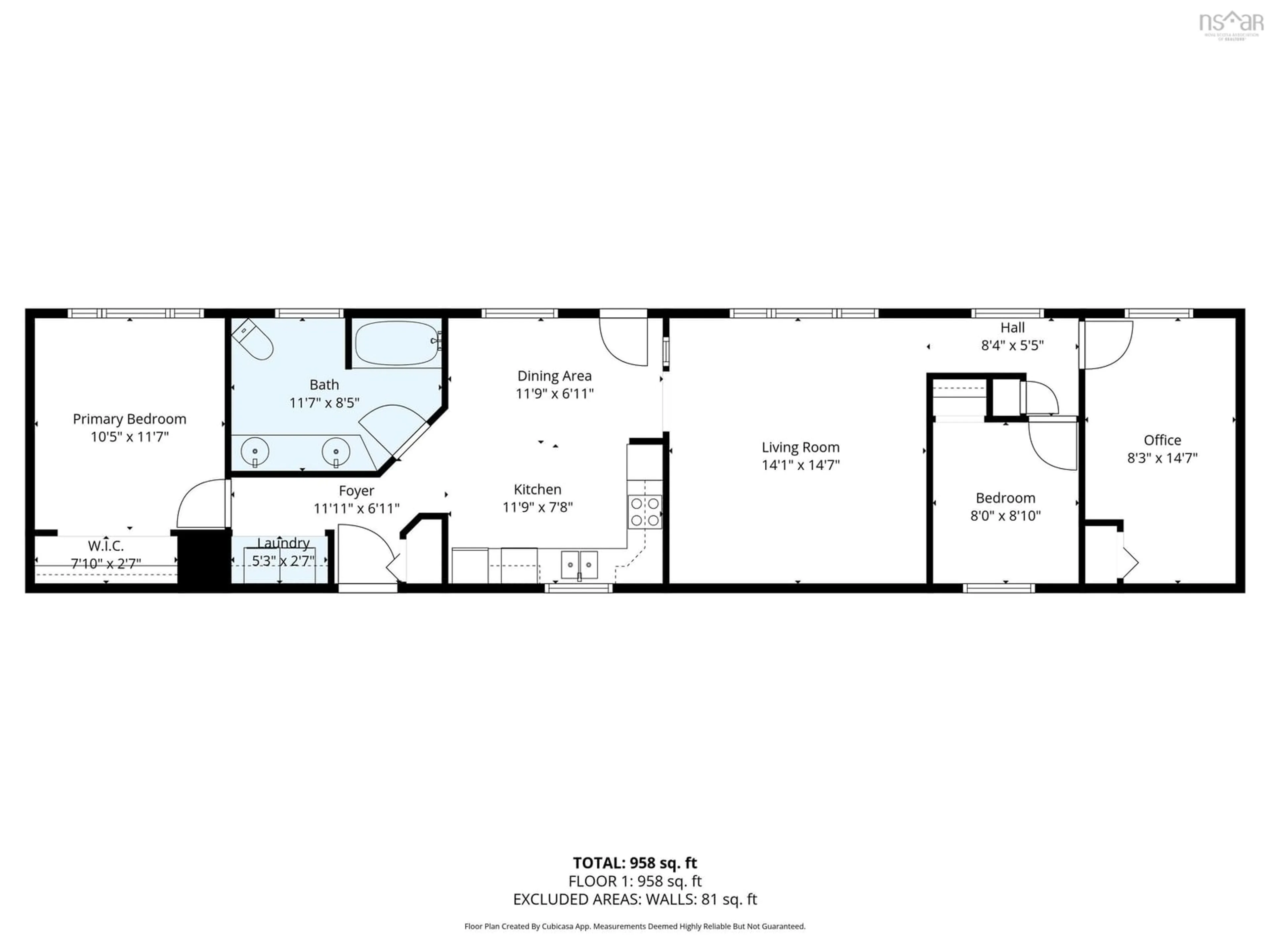 Floor plan for 24 Eddy St, Parrsboro Nova Scotia B0M 0B3