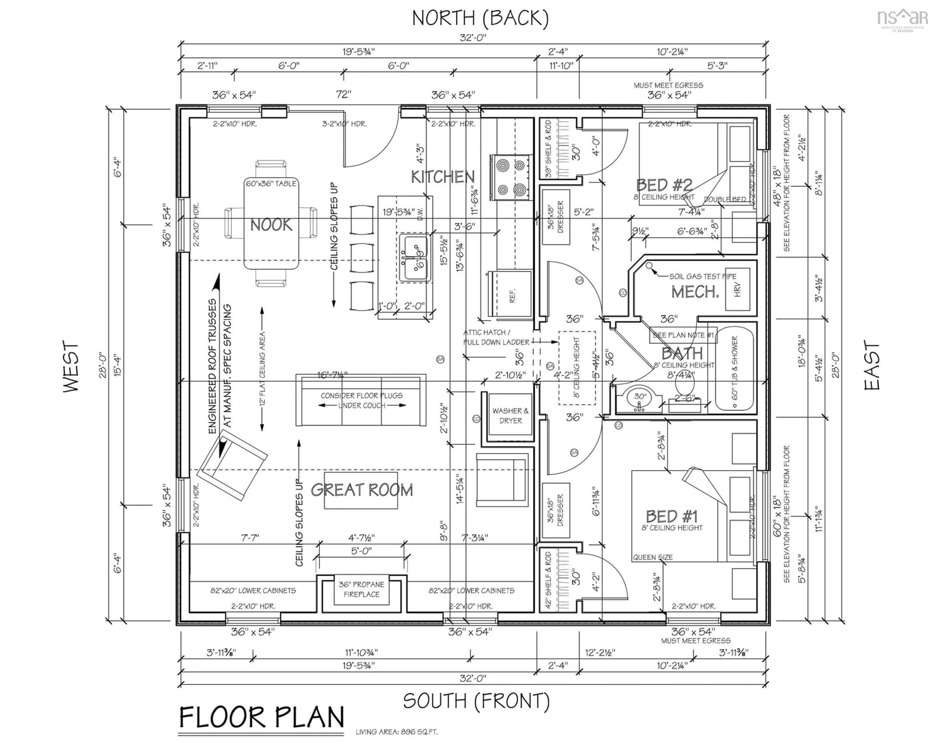 Floor plan for 823 Blue Rocks Rd, Garden Lots Nova Scotia B0J 2C0