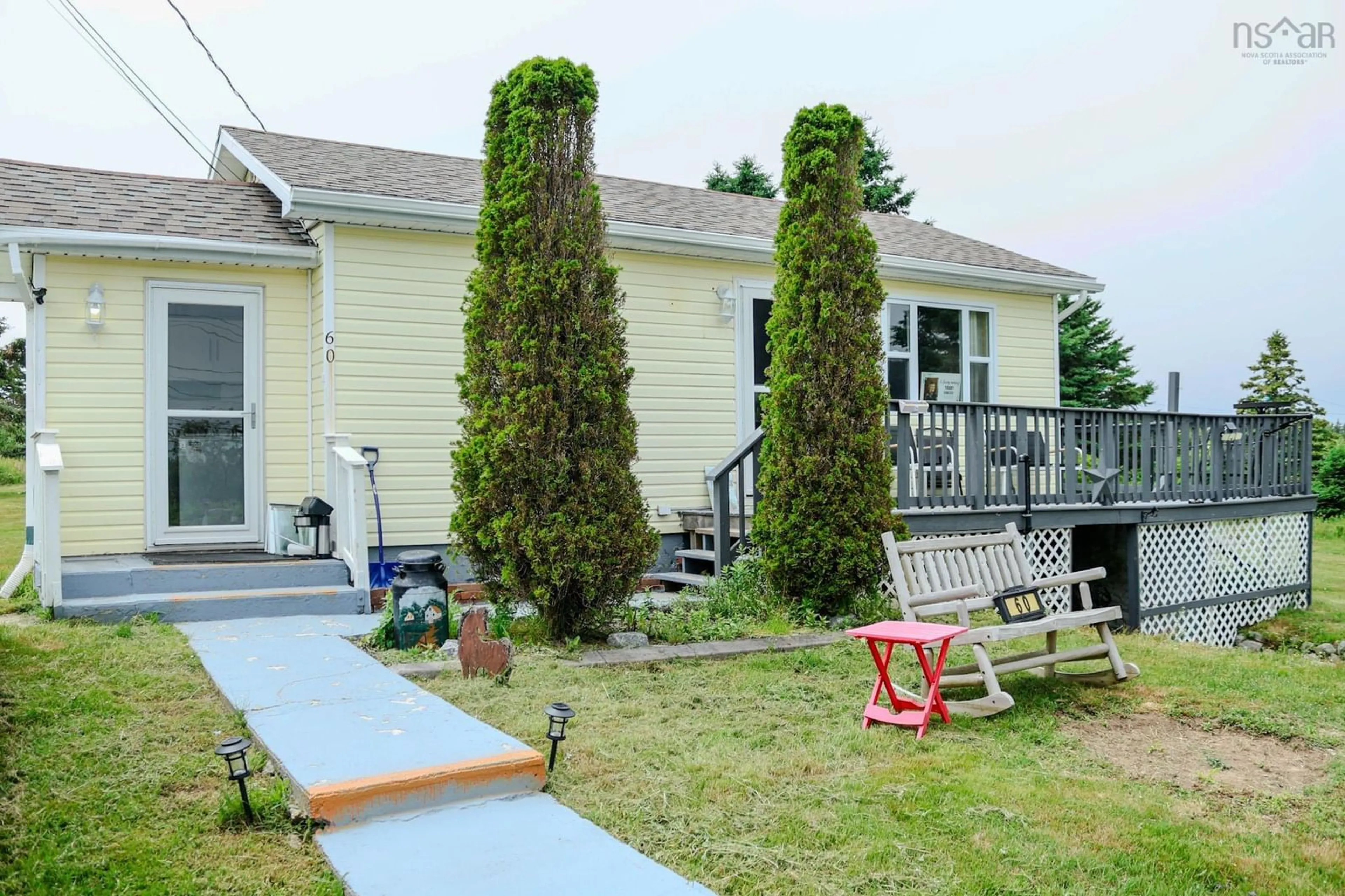 Patio, street for 60 Red Schoolhouse Lane, North East Point Nova Scotia B0W 2P0