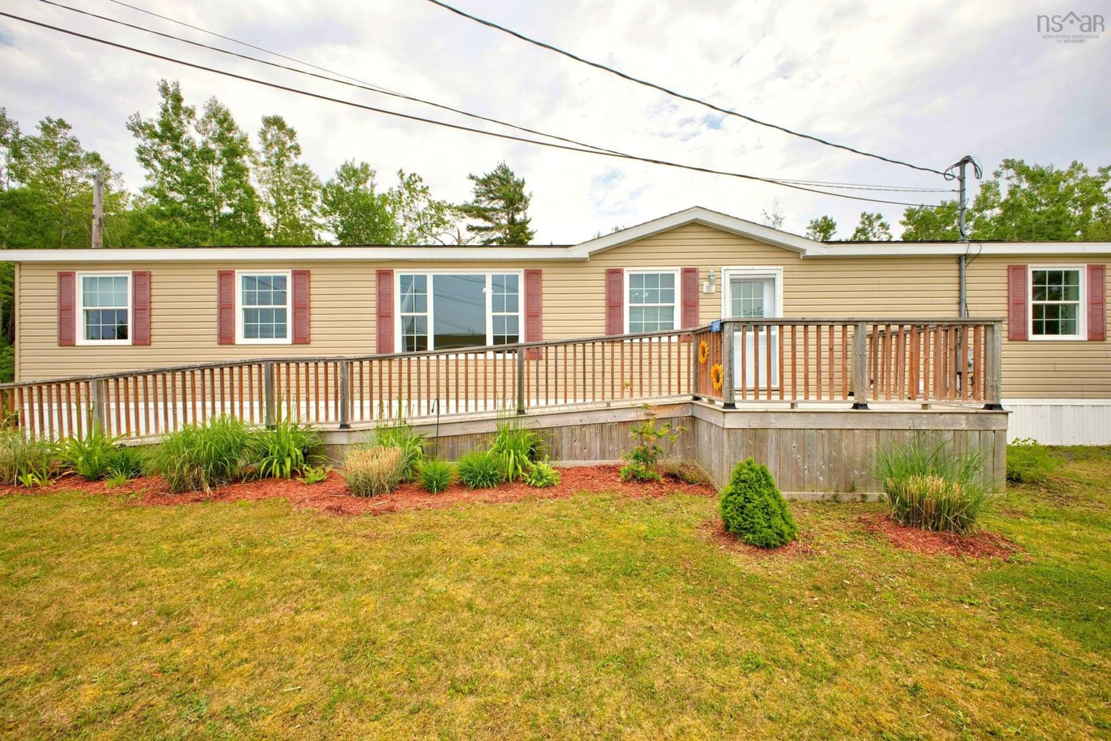 Home with vinyl exterior material, street for 1047 Glen Forest Dr, Westville Nova Scotia B0K 2A0