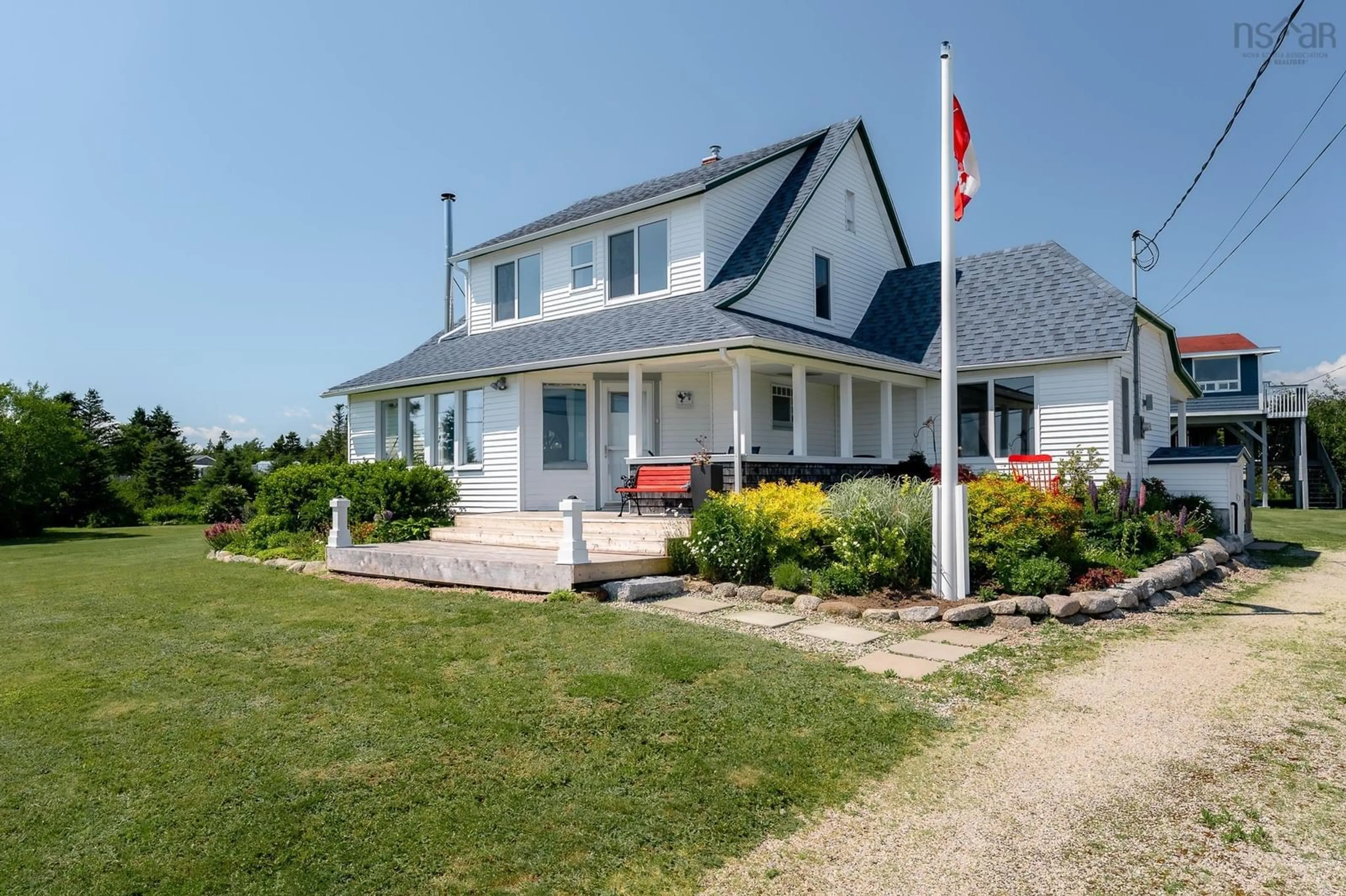 Home with vinyl exterior material, street for 5264 & 5266 Highway 329, Blandford Nova Scotia B0J 1T0