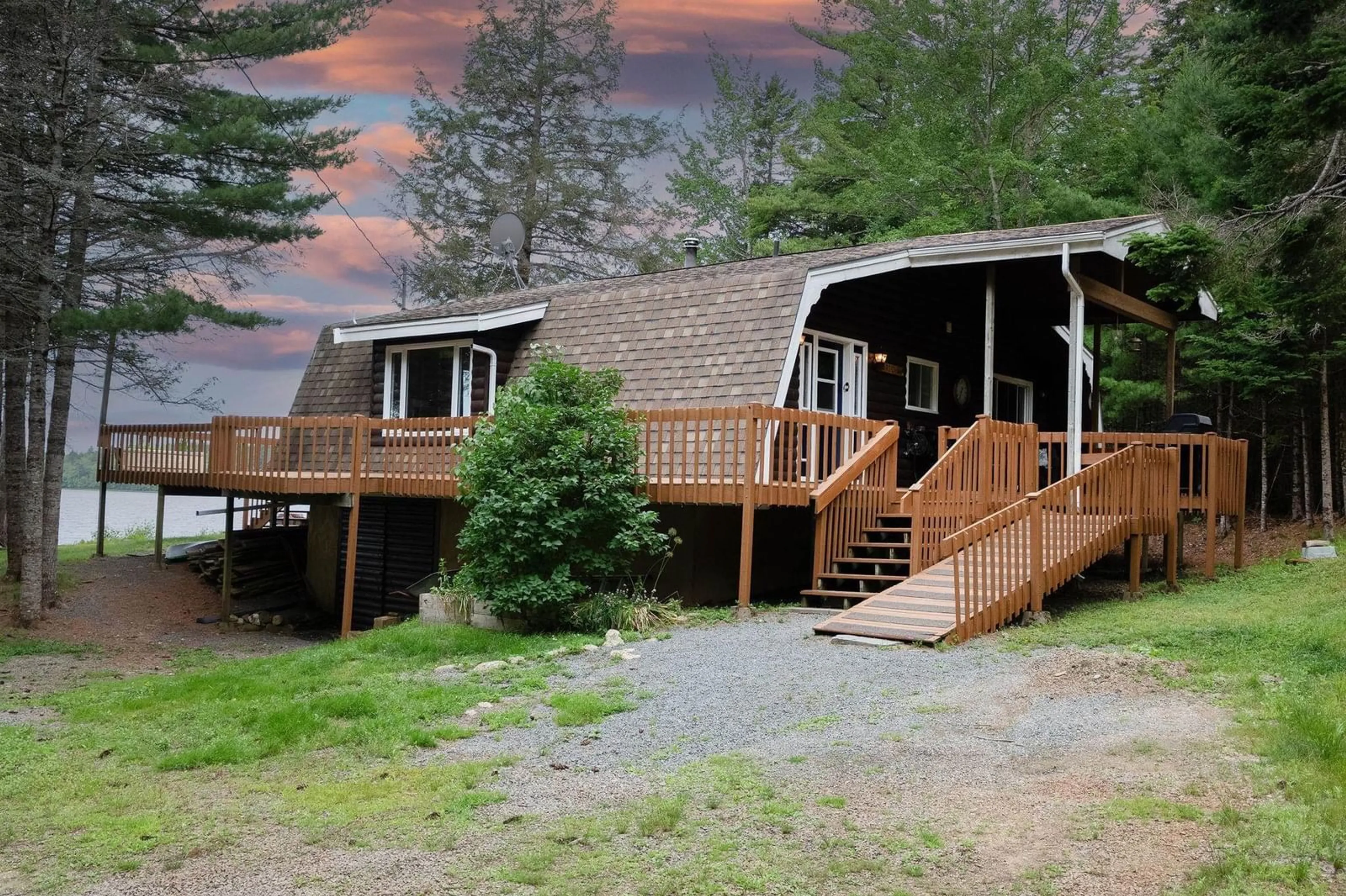 Patio, water/lake/river/ocean view for 12439 Peskawa Close St, Kempt Nova Scotia B0T 1B0