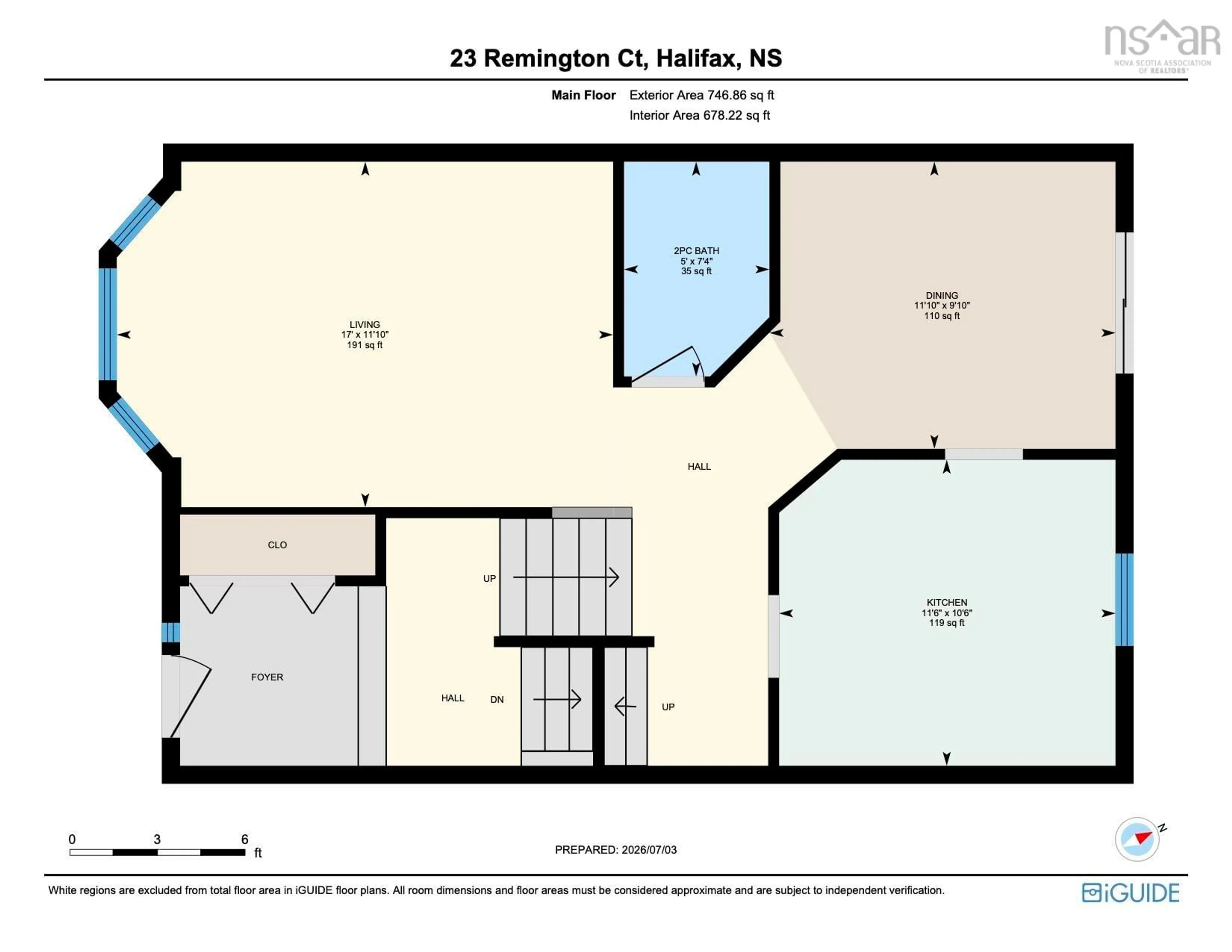 Floor plan for 23 Remington Crt, Halifax Nova Scotia B3M 3Y6