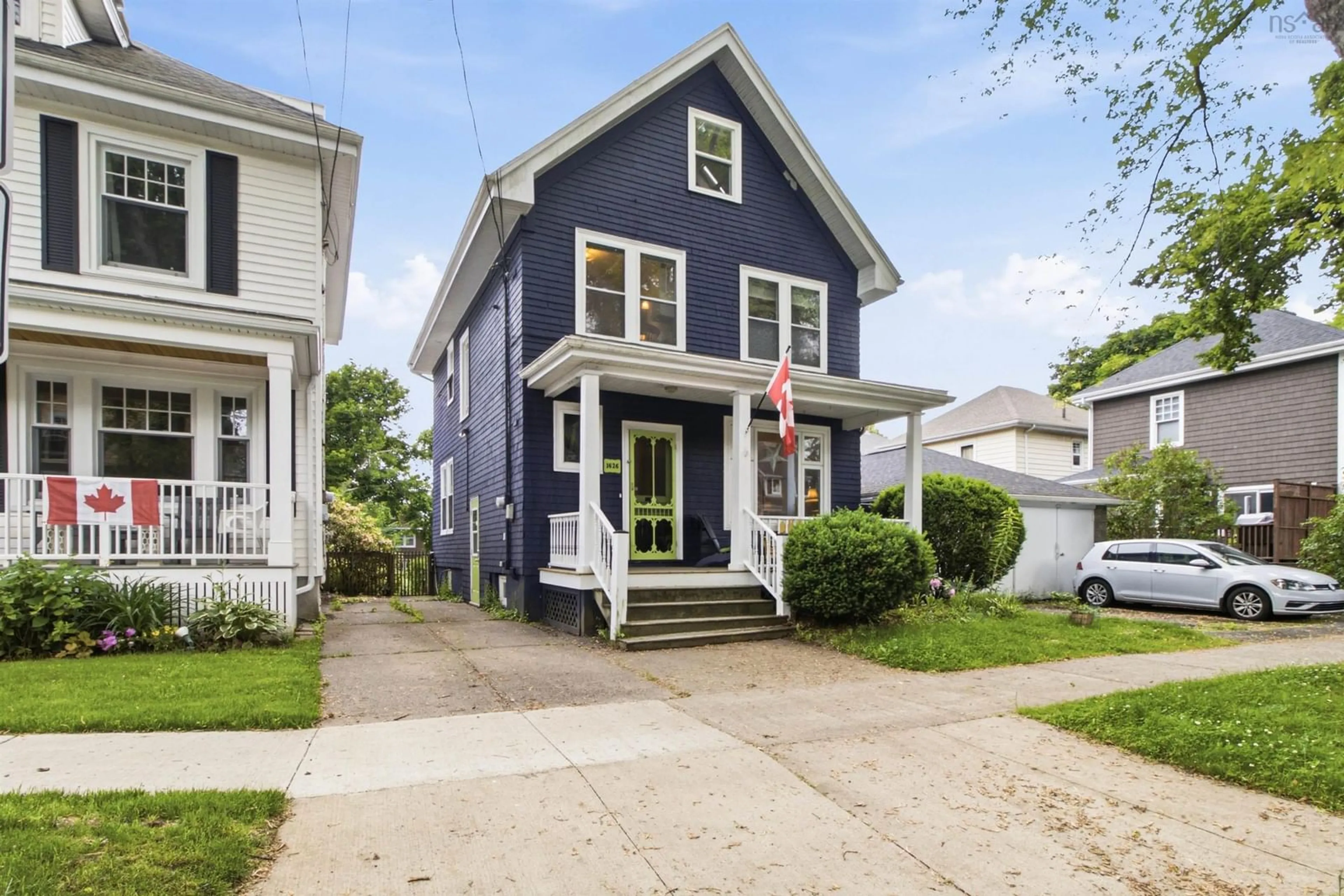 Home with vinyl exterior material, street for 1626 Preston St, Halifax Peninsula Nova Scotia B3H 3V1