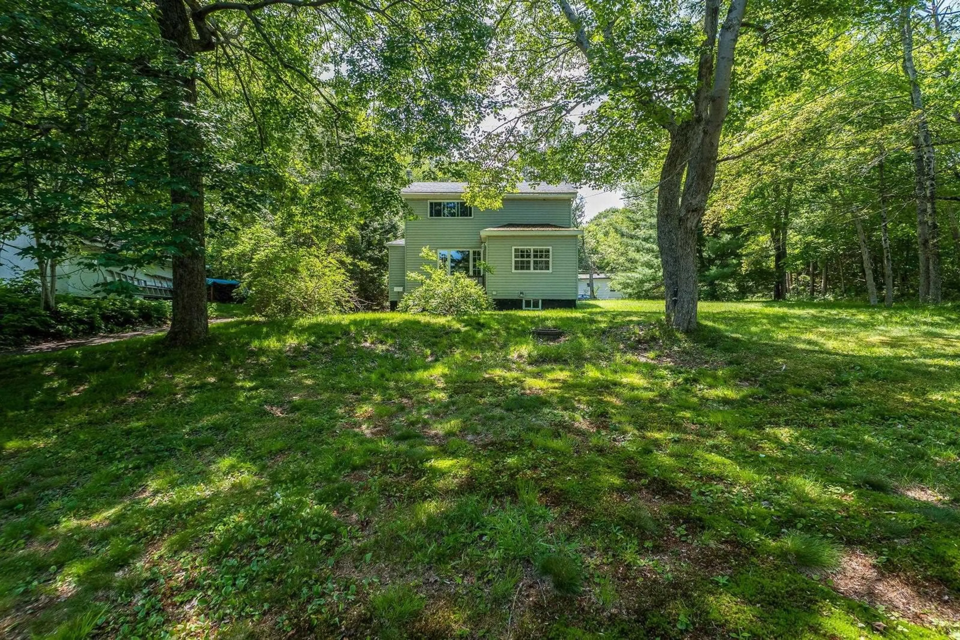 A pic from outside/outdoor area/front of a property/back of a property/a pic from drone, forest/trees view for 161 Lakeview Rd, Lakeview Nova Scotia B4C 4C7