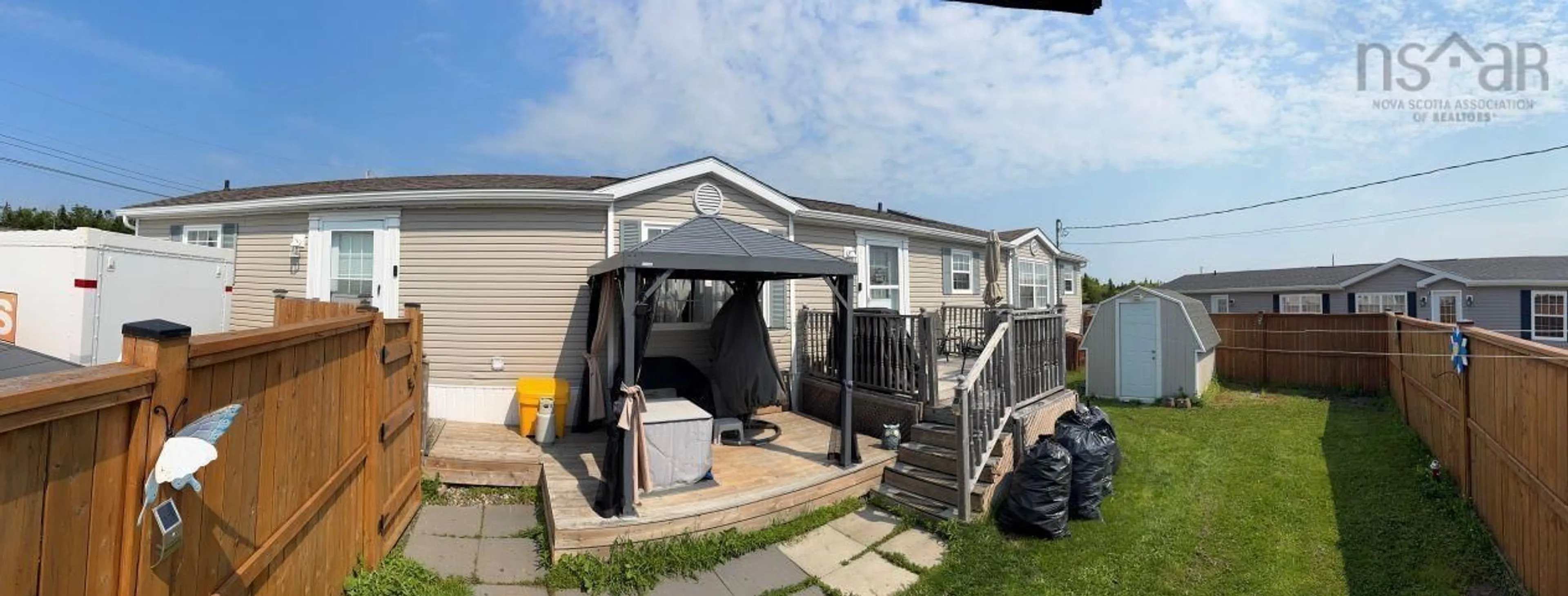 A pic from outside/outdoor area/front of a property/back of a property/a pic from drone, street for 1 Prestige Crt, Harrietsfield Nova Scotia B3V 1B6