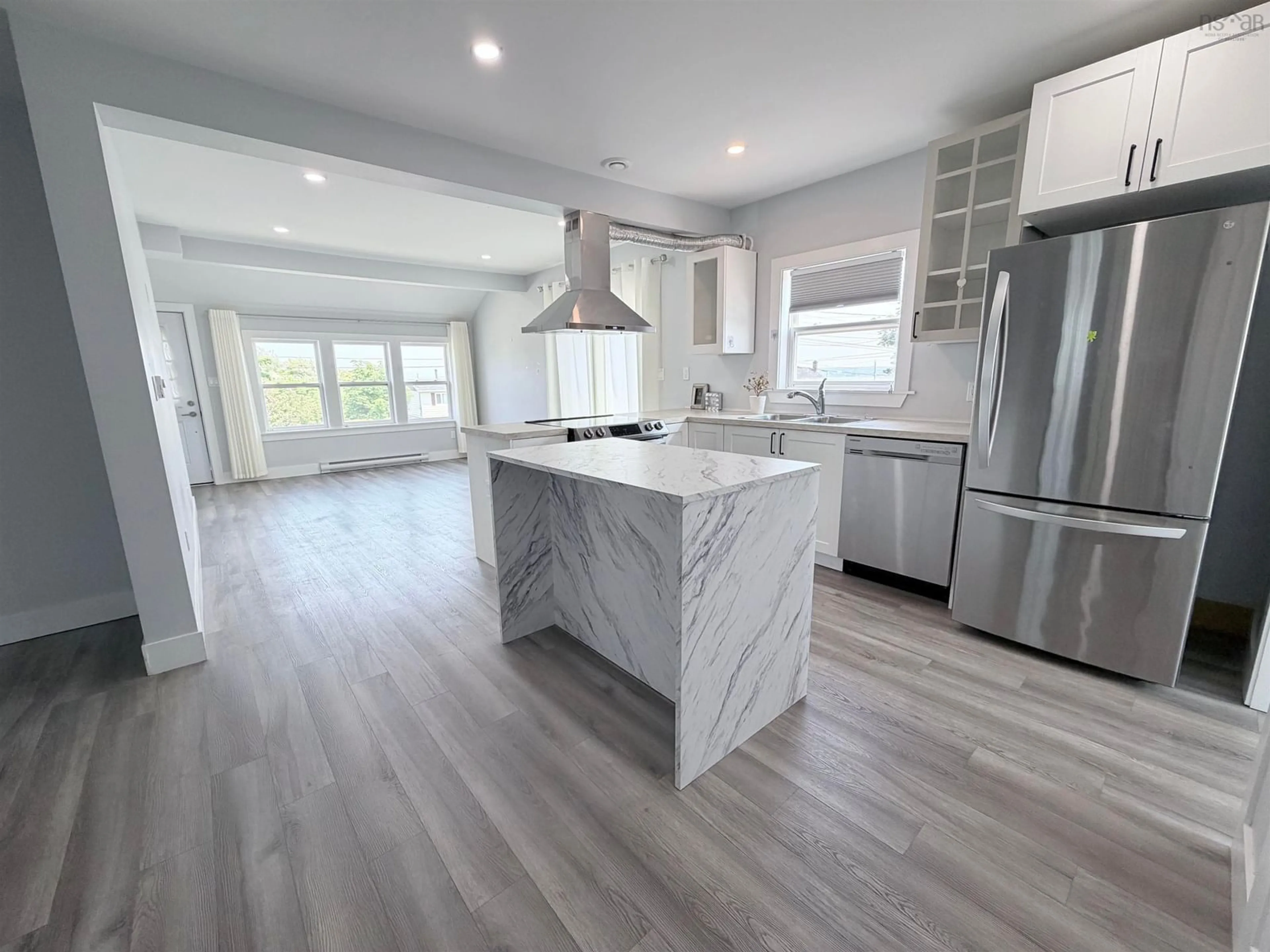 Open concept kitchen, unknown for 228 South Street, Glace Bay St, Glace Bay Nova Scotia B1A 1W5