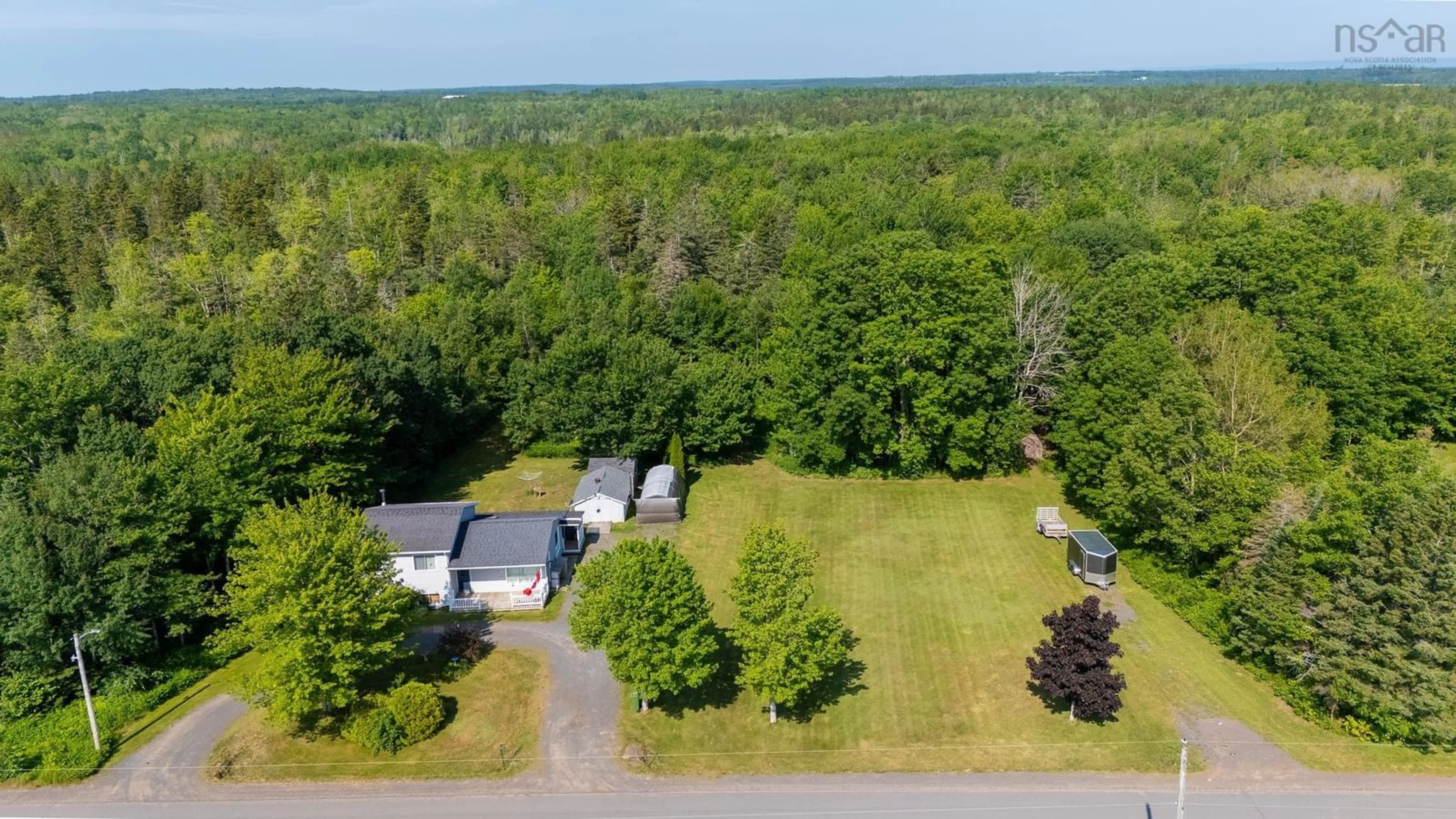 A pic from outside/outdoor area/front of a property/back of a property/a pic from drone, unknown for 1301 Deep Hollow Rd, Black River Nova Scotia B4P 2R2