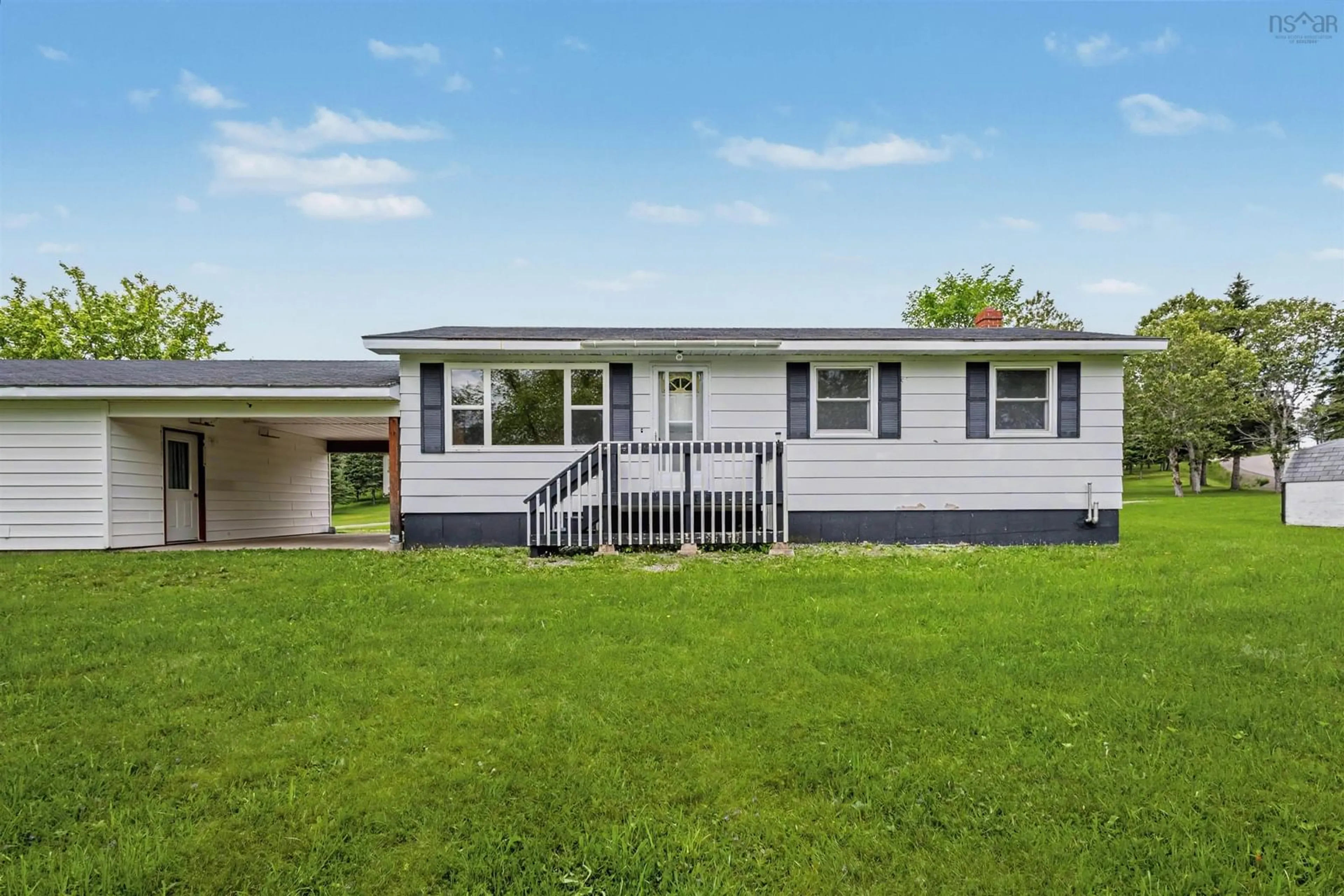 Home with vinyl exterior material, street for 88 Church Cross Rd, Middle River Nova Scotia B0E 1B0