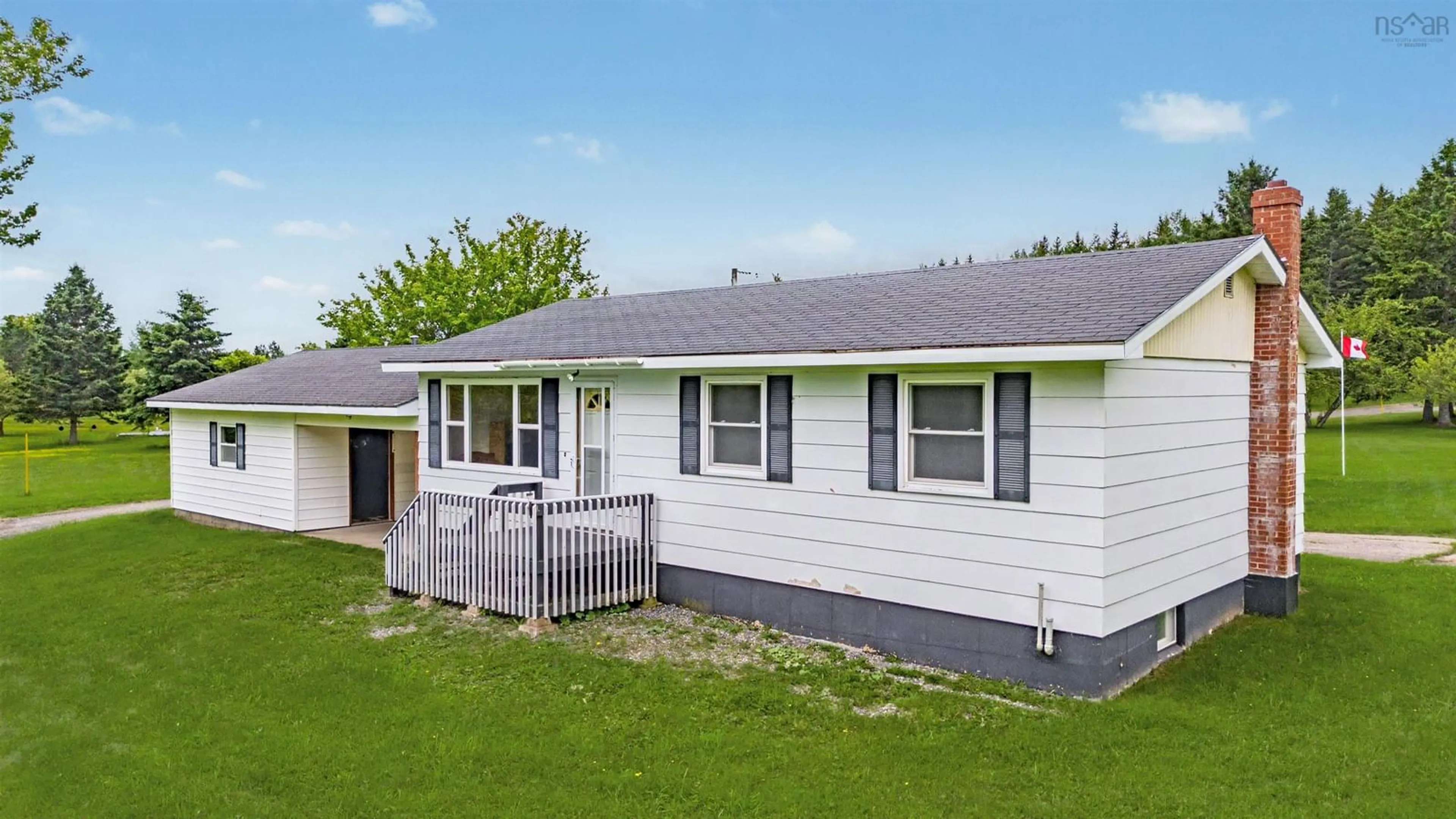 Home with vinyl exterior material, street for 88 Church Cross Rd, Middle River Nova Scotia B0E 1B0