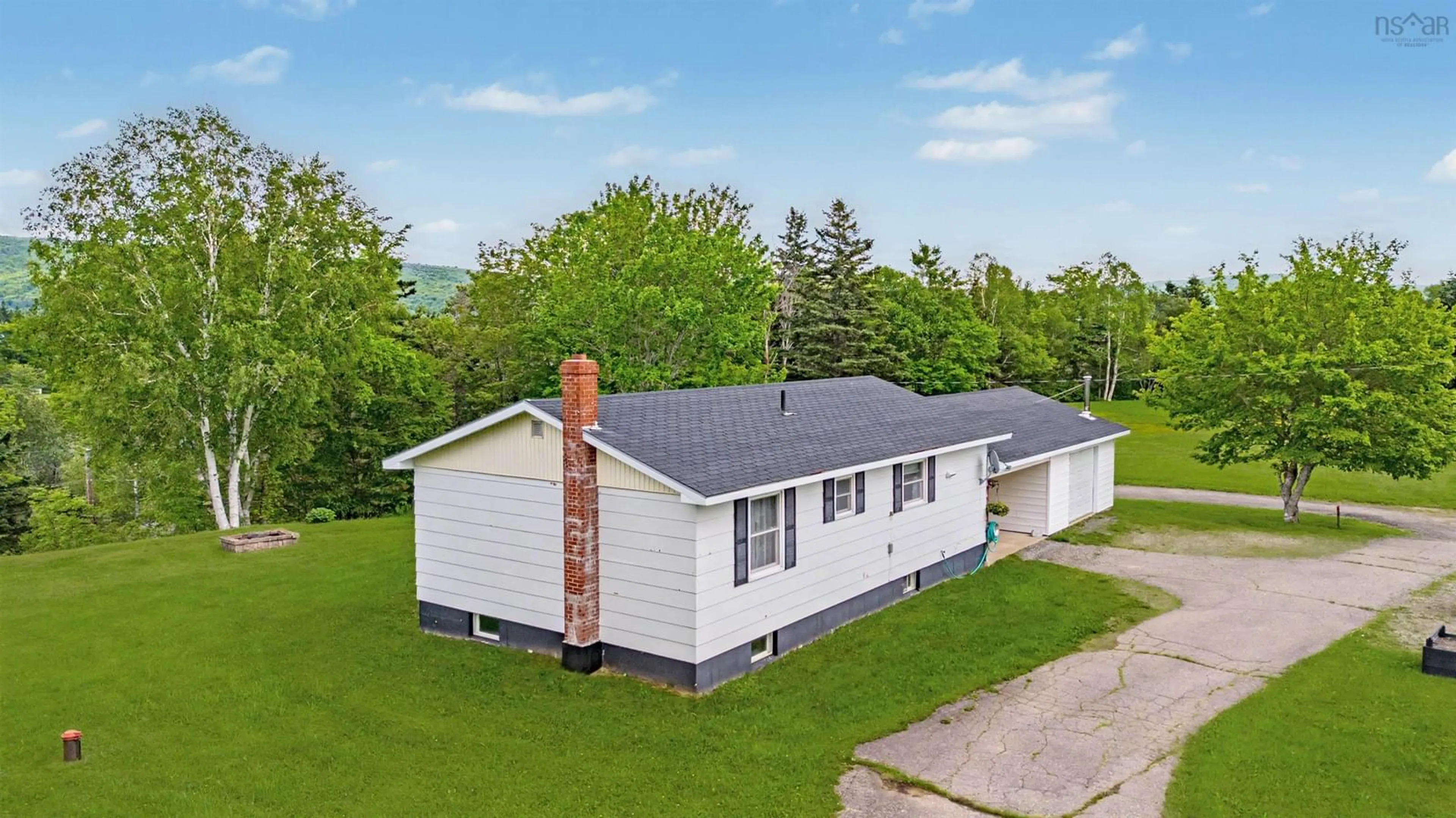 A pic from outside/outdoor area/front of a property/back of a property/a pic from drone, building for 88 Church Cross Rd, Middle River Nova Scotia B0E 1B0