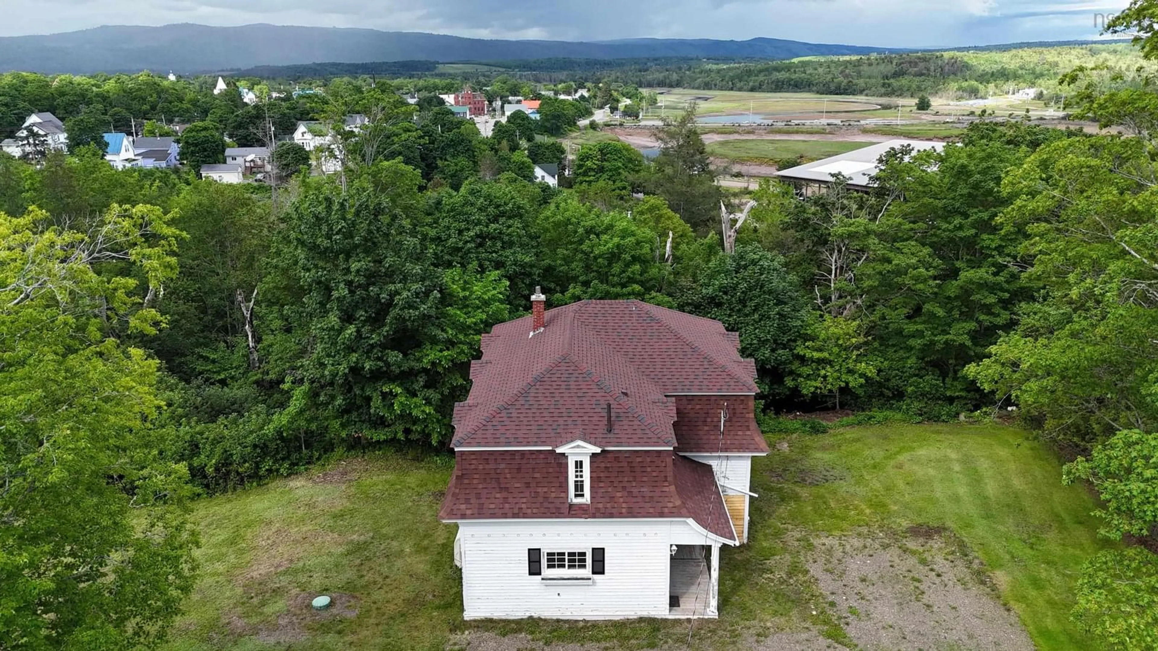 A pic from outside/outdoor area/front of a property/back of a property/a pic from drone, building for Lambs Hill Rd #152, Parrsboro Nova Scotia B0M 1S0