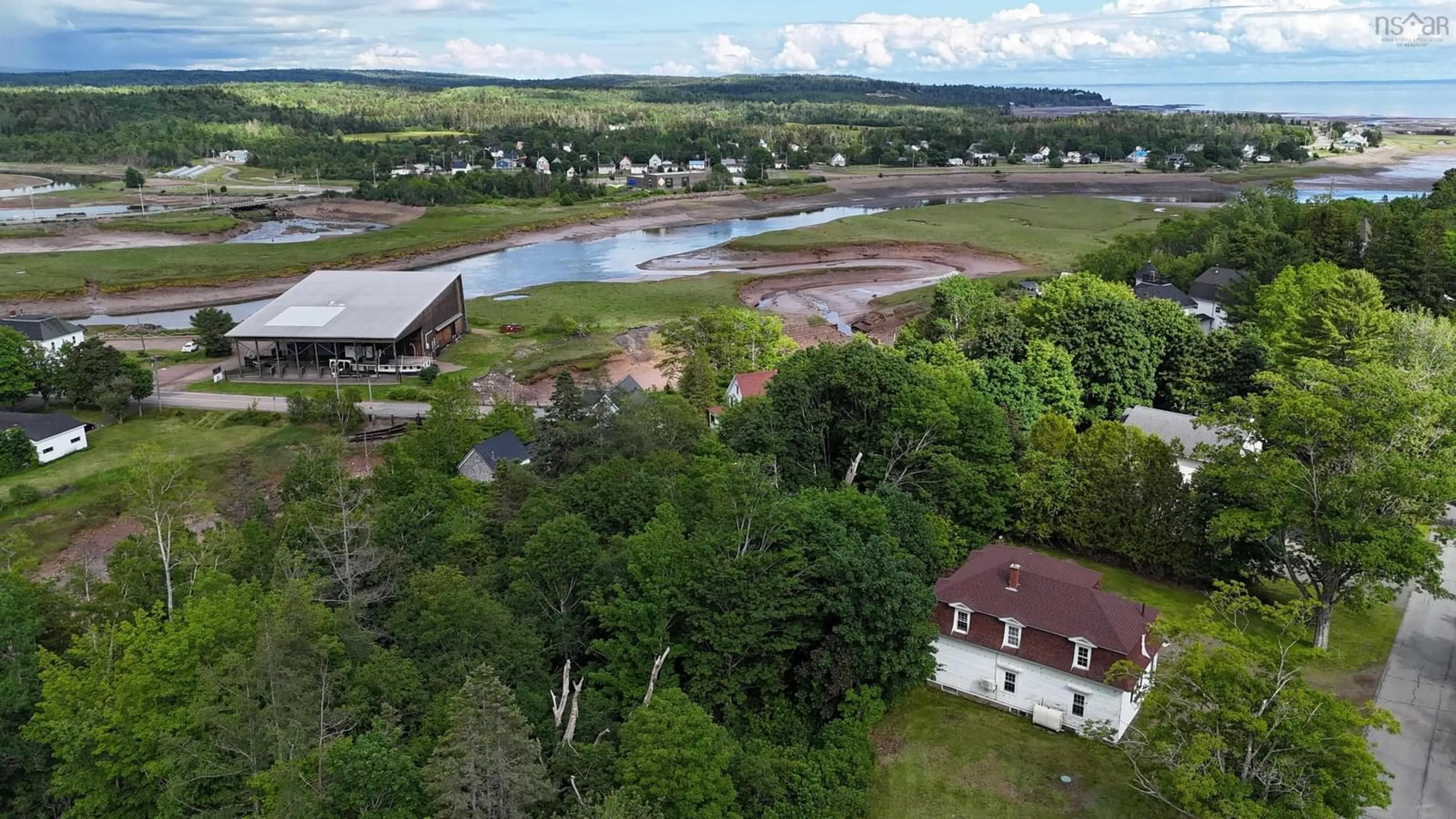 A pic from outside/outdoor area/front of a property/back of a property/a pic from drone, water/lake/river/ocean view for Lambs Hill Rd #152, Parrsboro Nova Scotia B0M 1S0